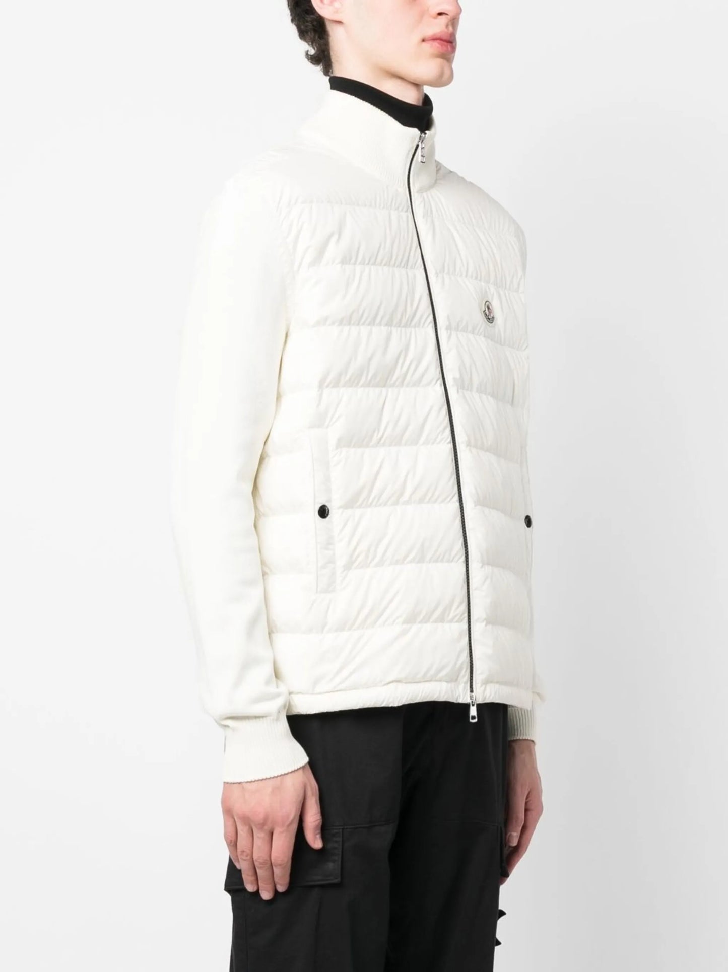 panelled padded jacket