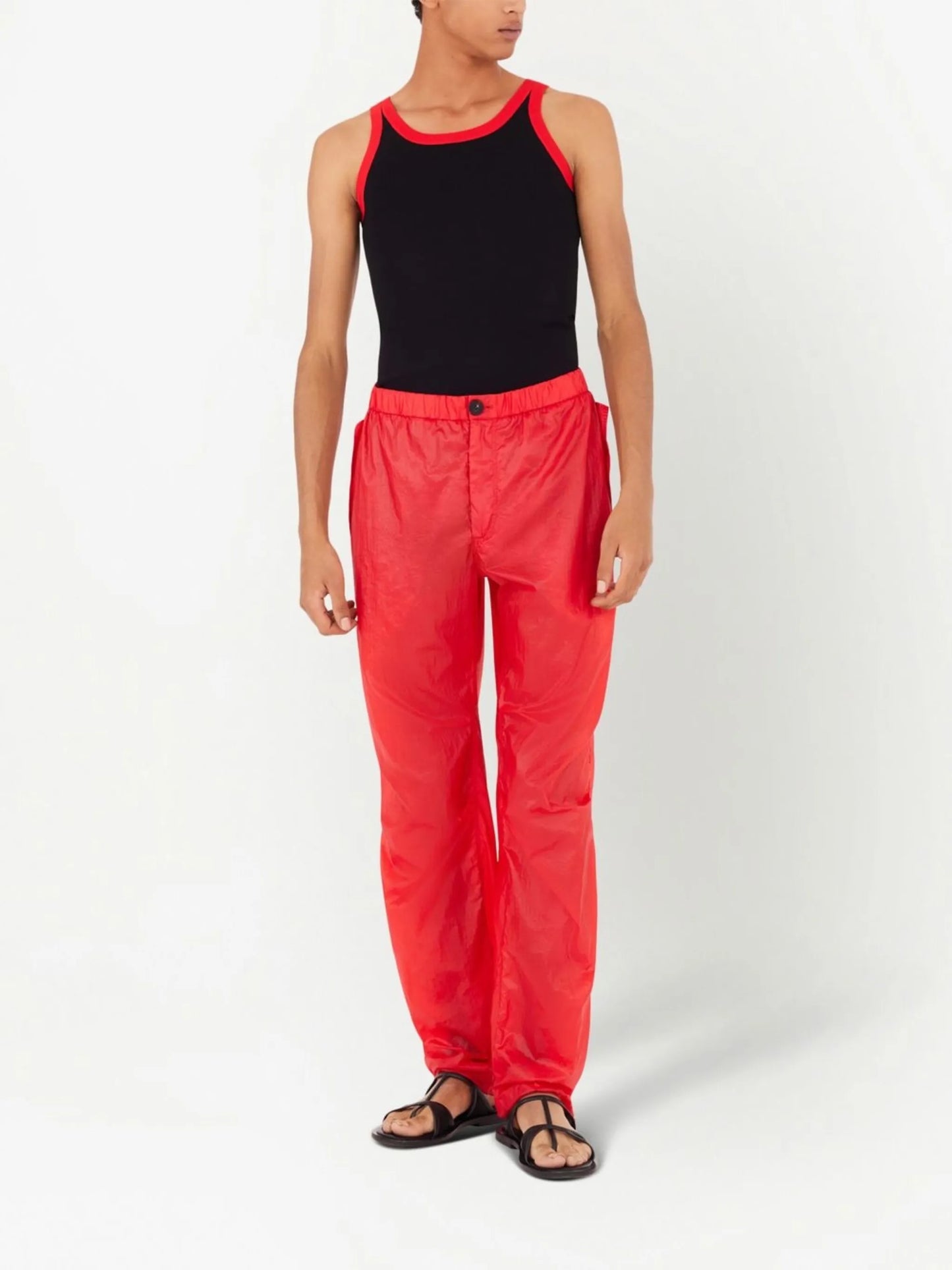four-pocket straight trousers