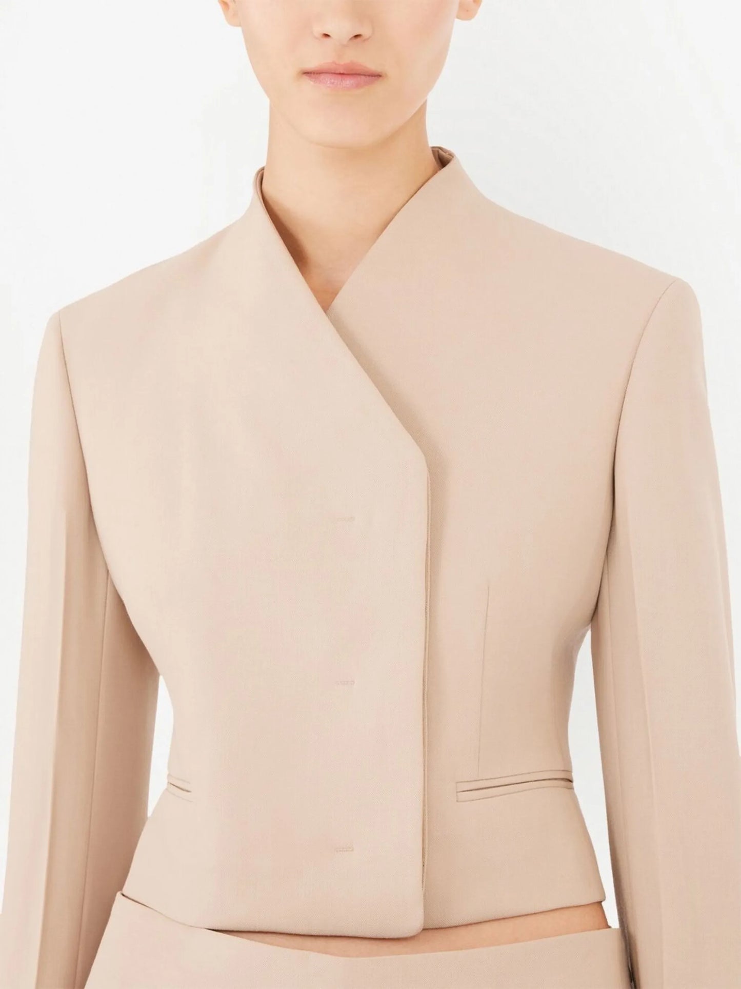 asymmetric fitted blazer