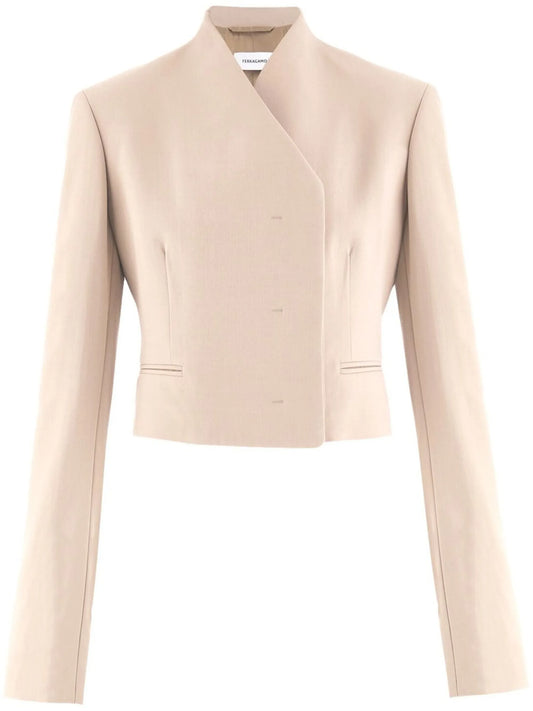 asymmetric fitted blazer