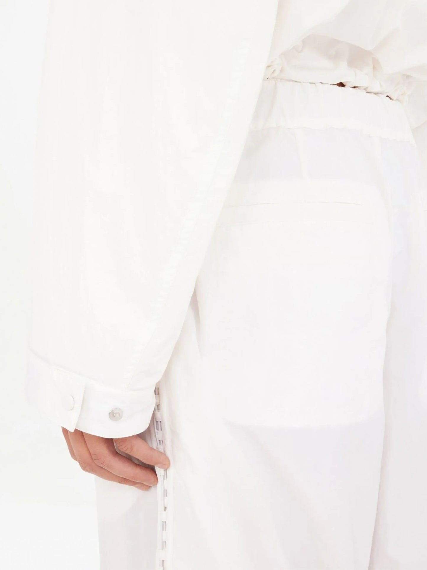elasticated-waist cargo pants