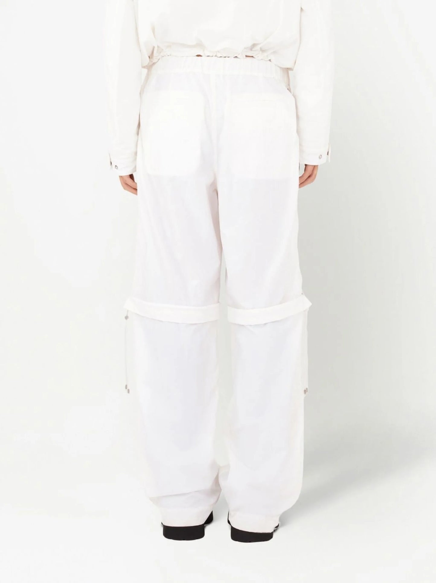 elasticated-waist cargo pants