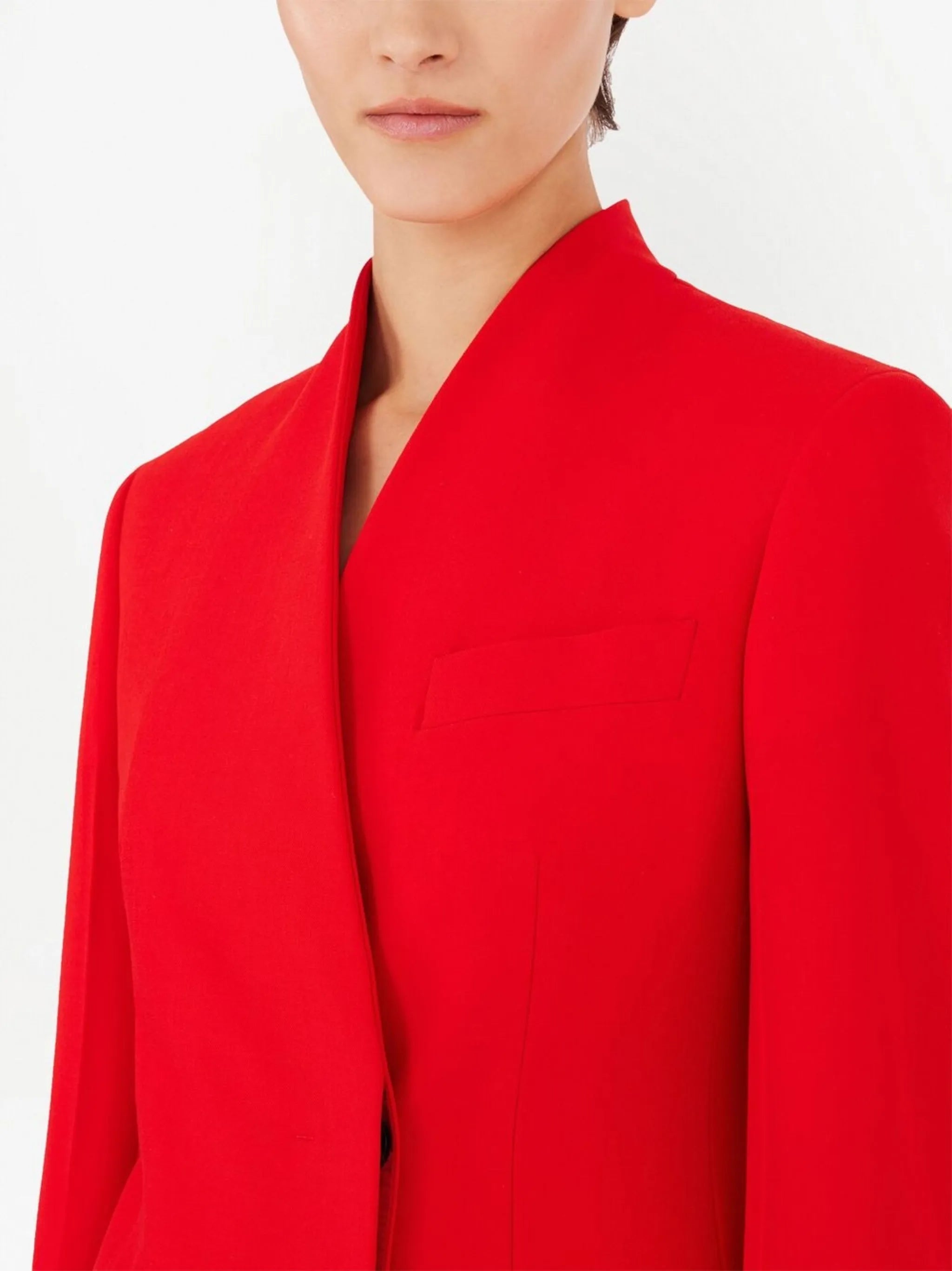 off-centre single-breasted blazer