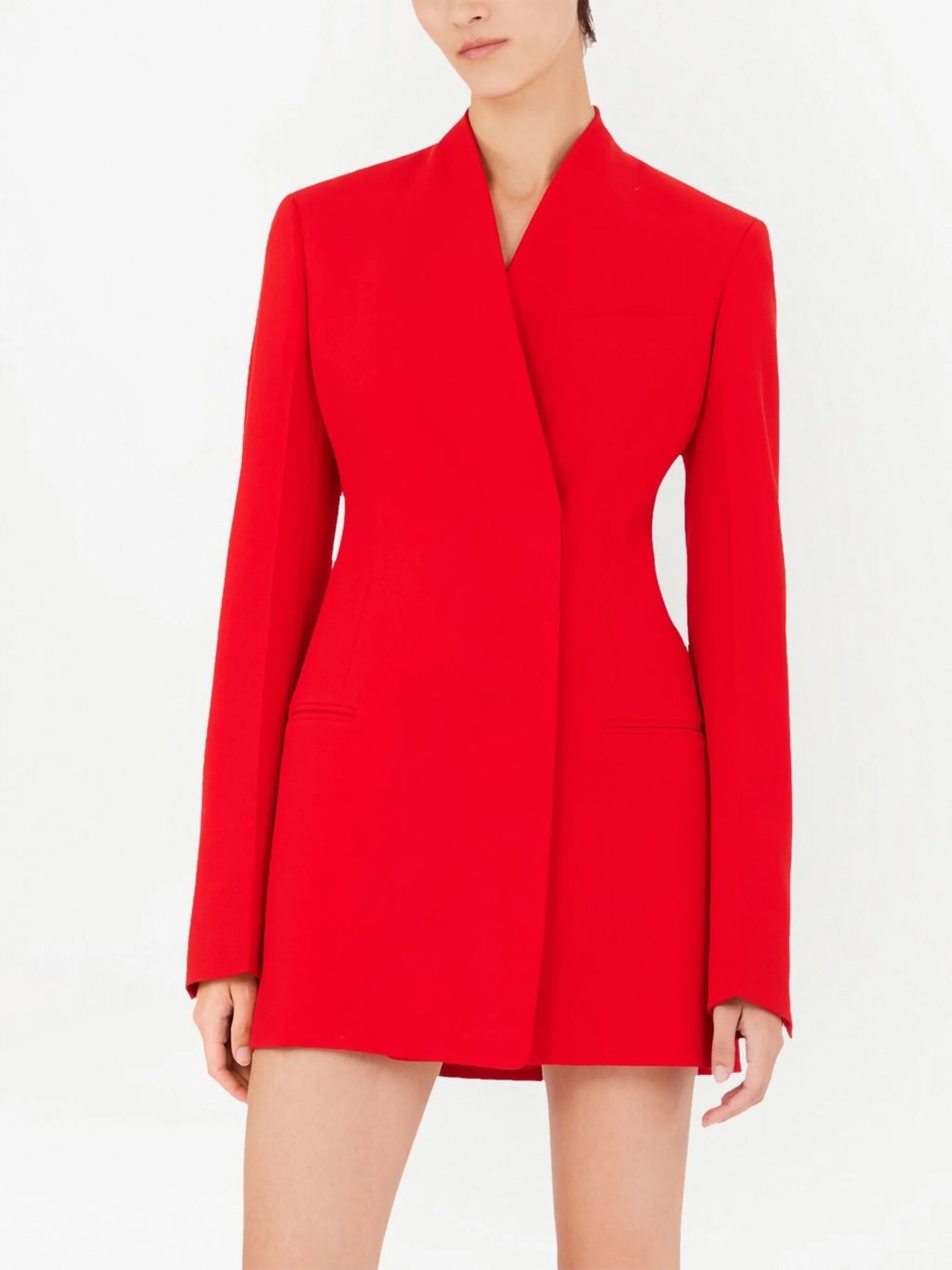 off-centre single-breasted blazer