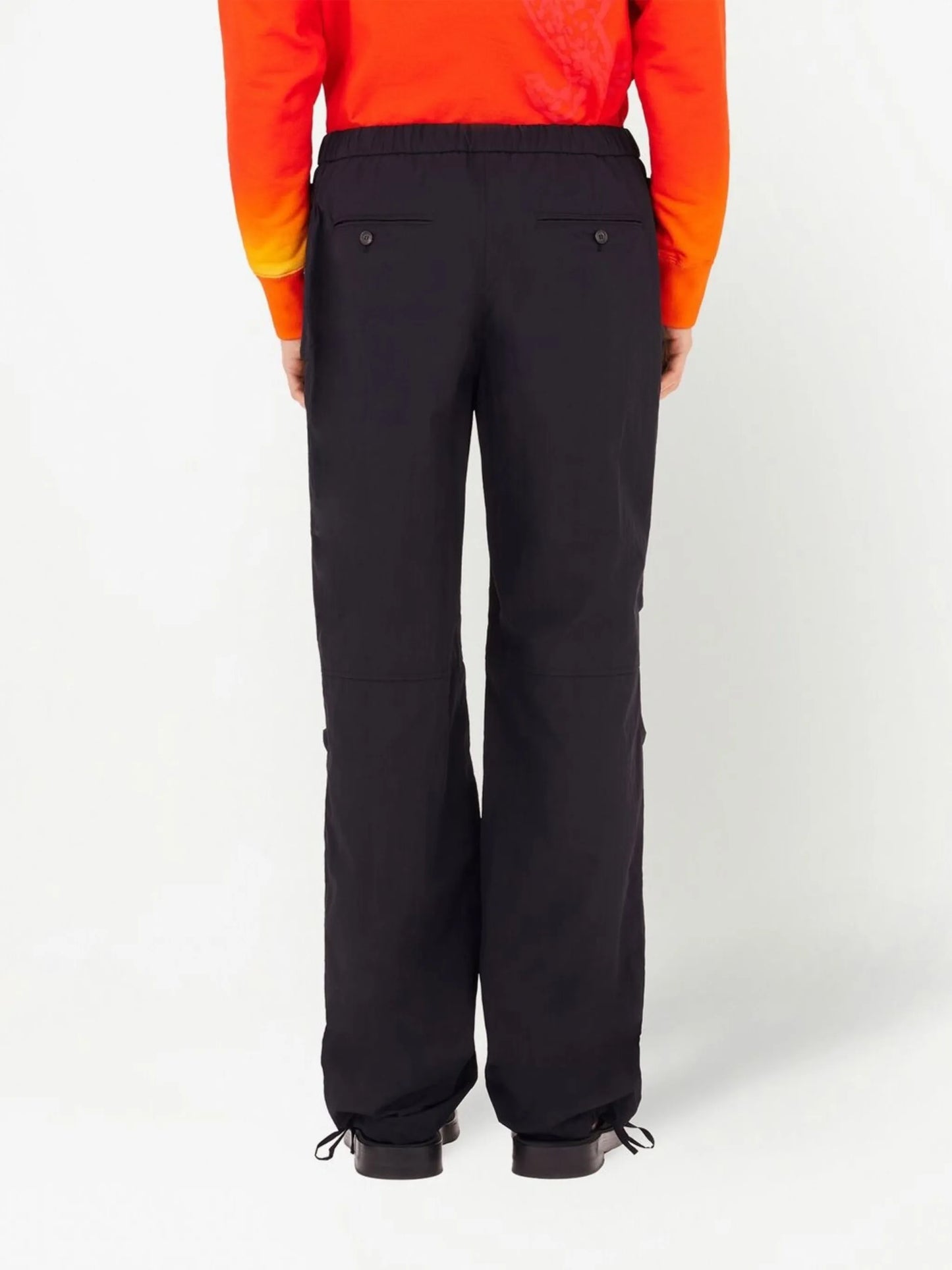 logo-plaque straight-leg trousers