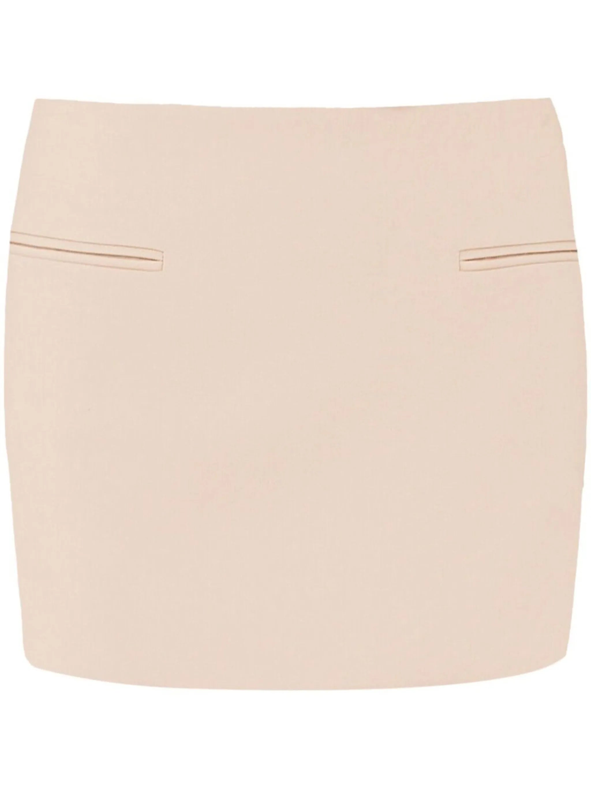 straight mini skirt