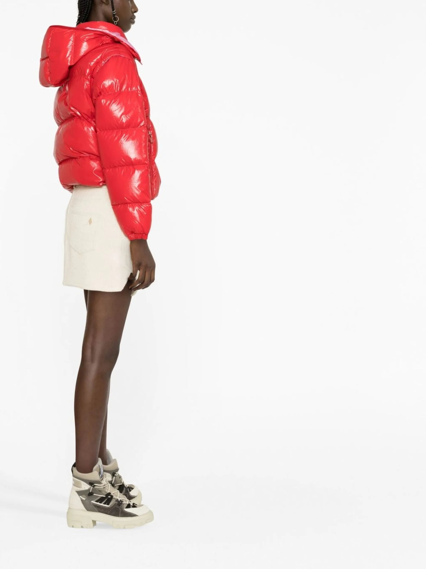 high-shine padded jacket