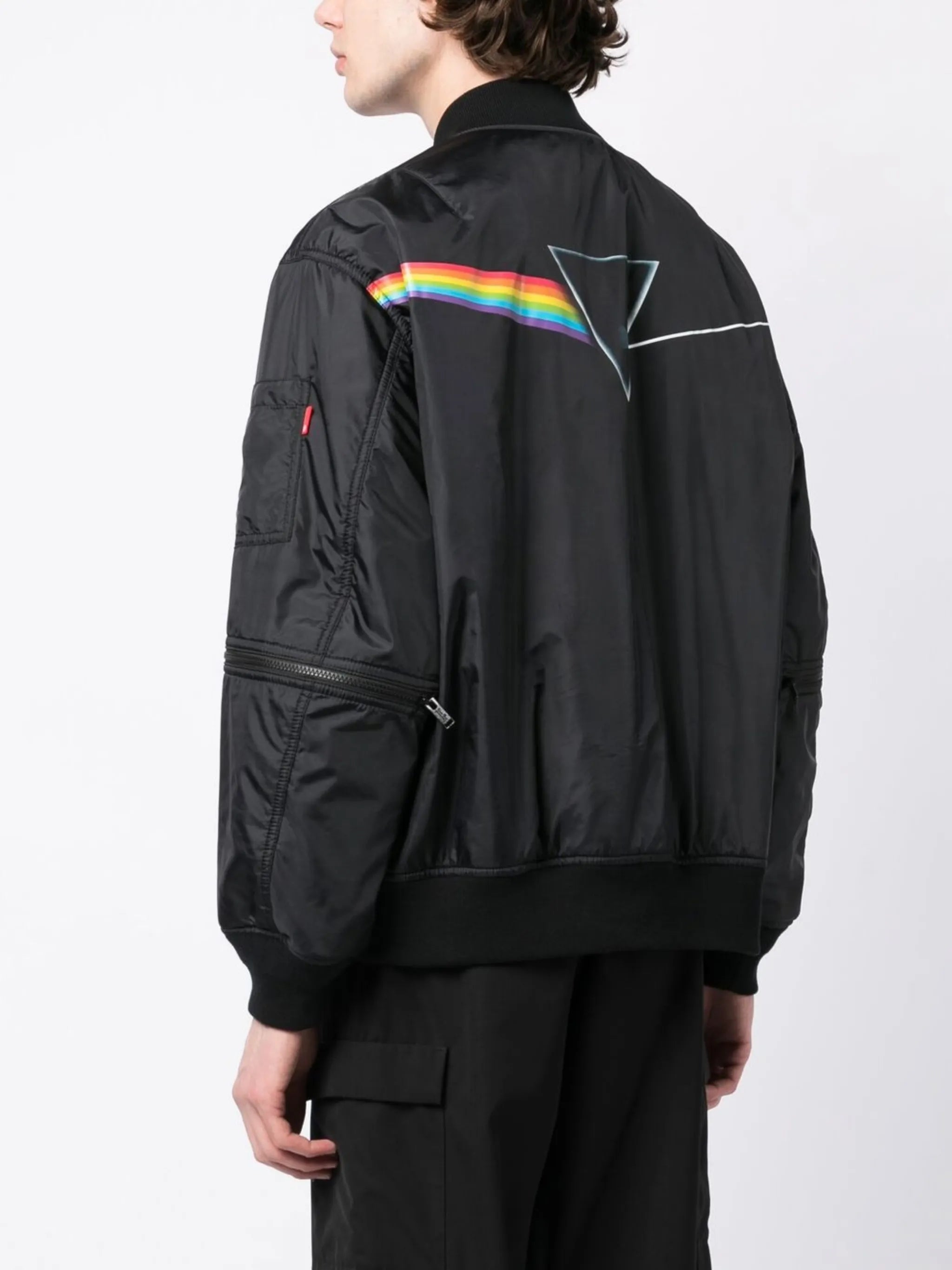 The Dark Side of the Moon-print bomber jacket