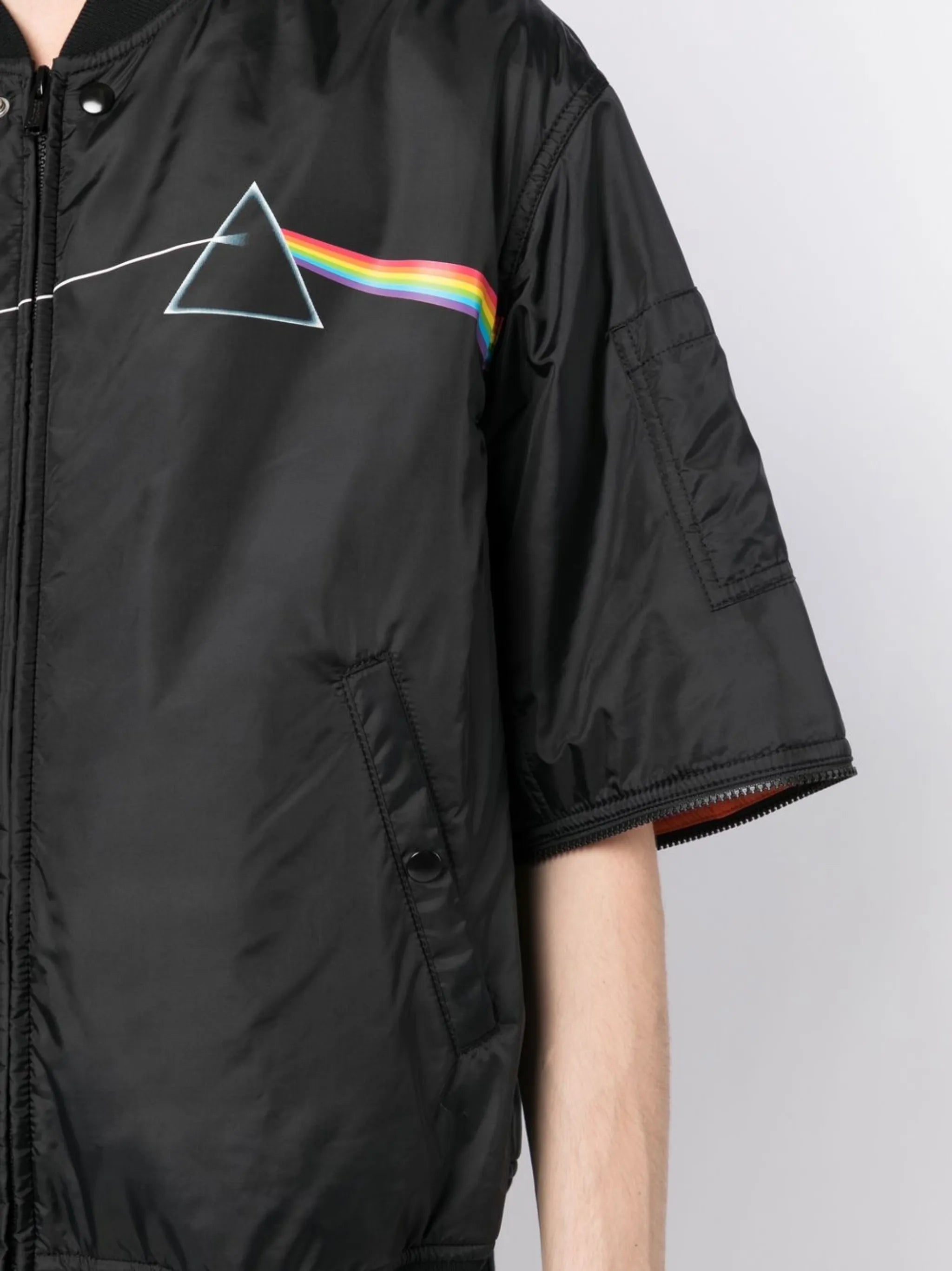 The Dark Side of the Moon-print bomber jacket
