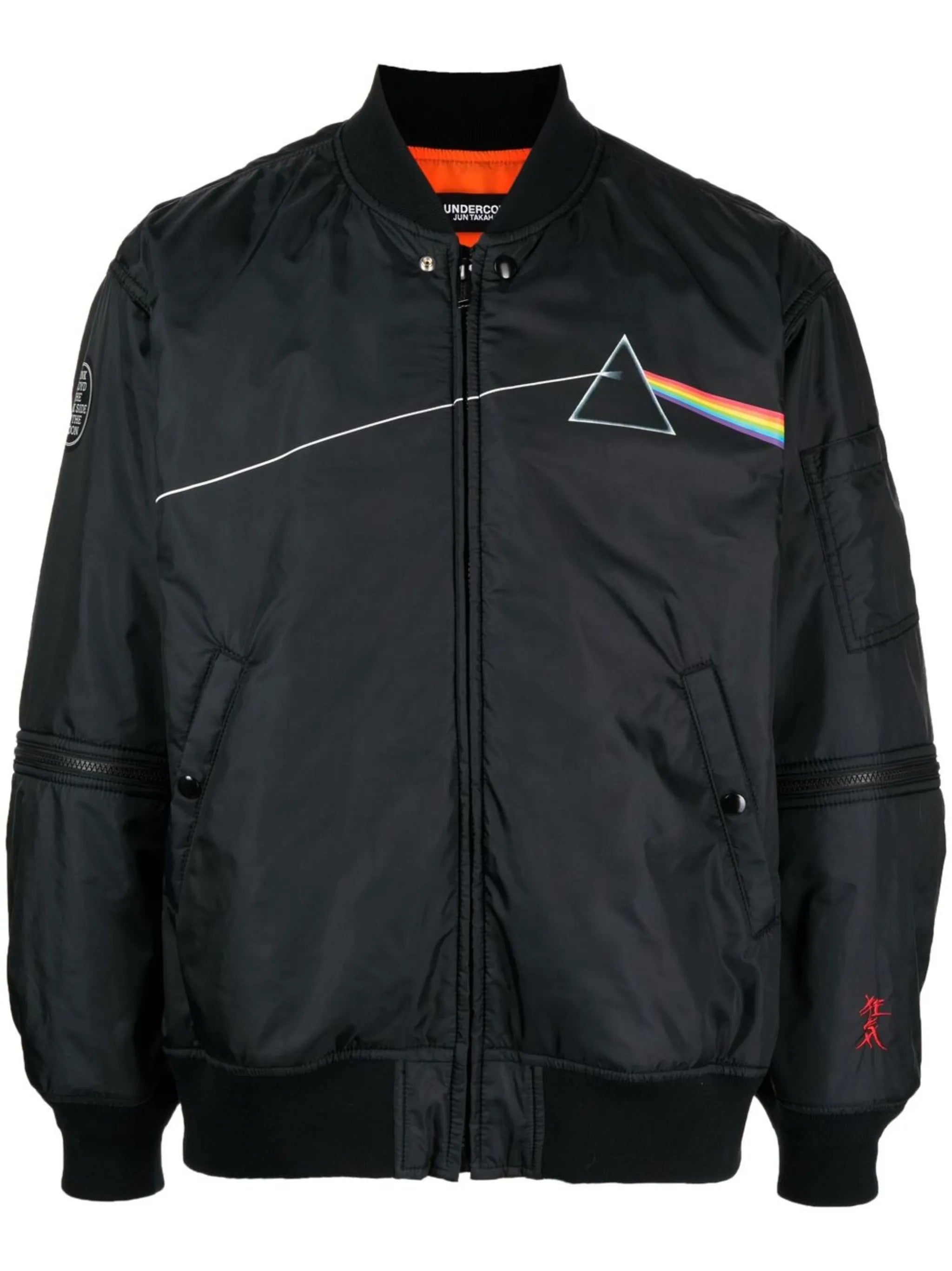 The Dark Side of the Moon-print bomber jacket