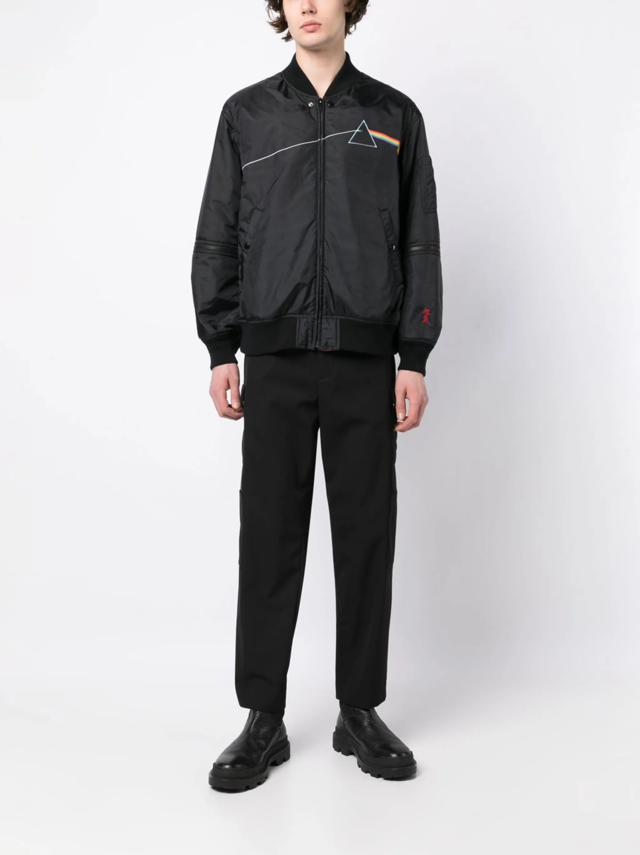 The Dark Side of the Moon-print bomber jacket