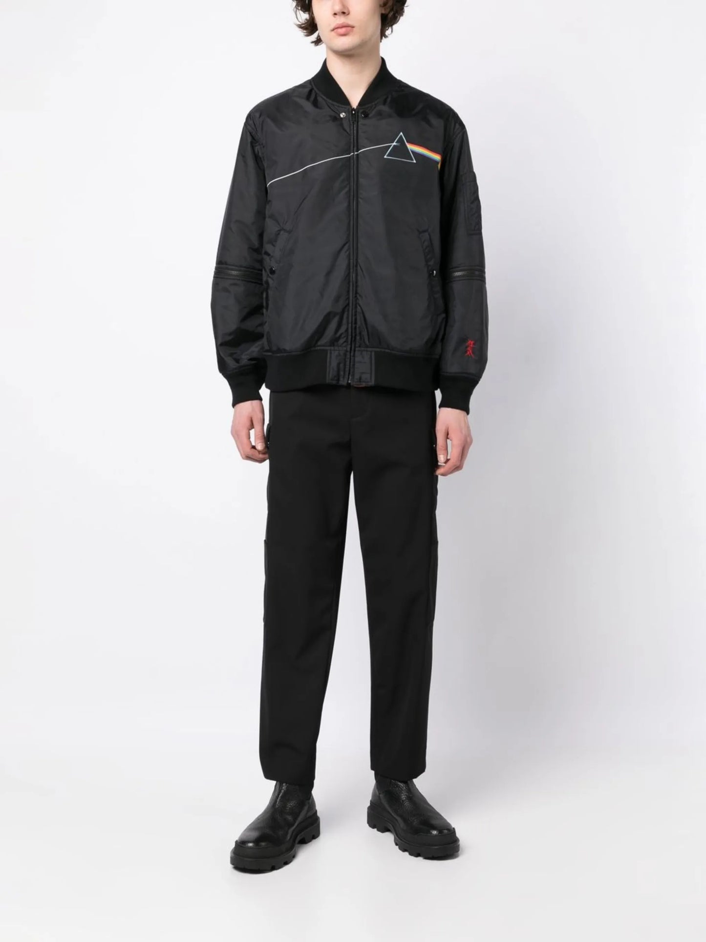The Dark Side of the Moon-print bomber jacket