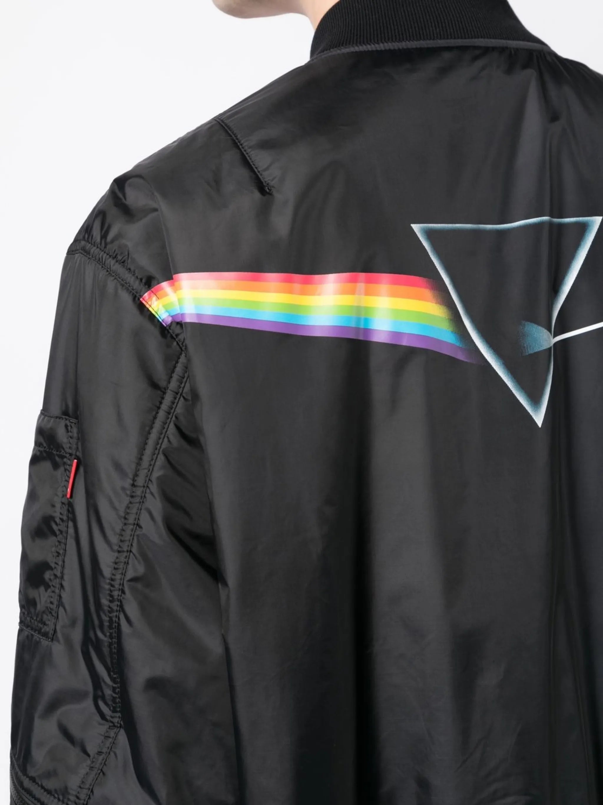 The Dark Side of the Moon-print bomber jacket