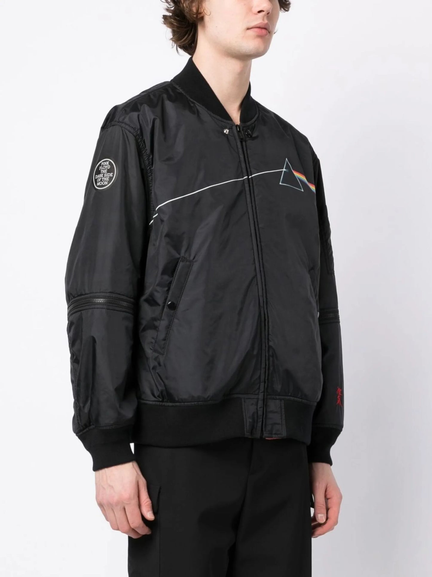The Dark Side of the Moon-print bomber jacket