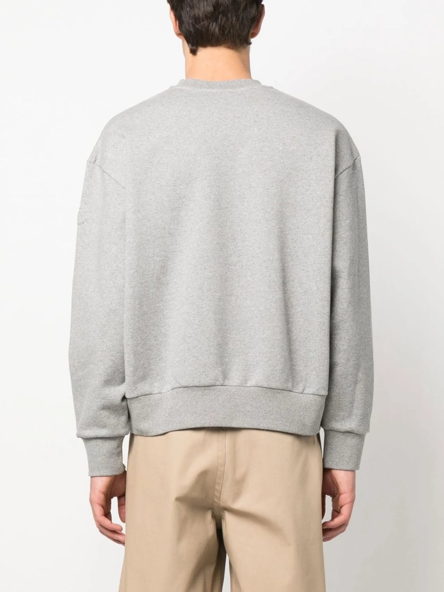 logo-print crew-neck jumper