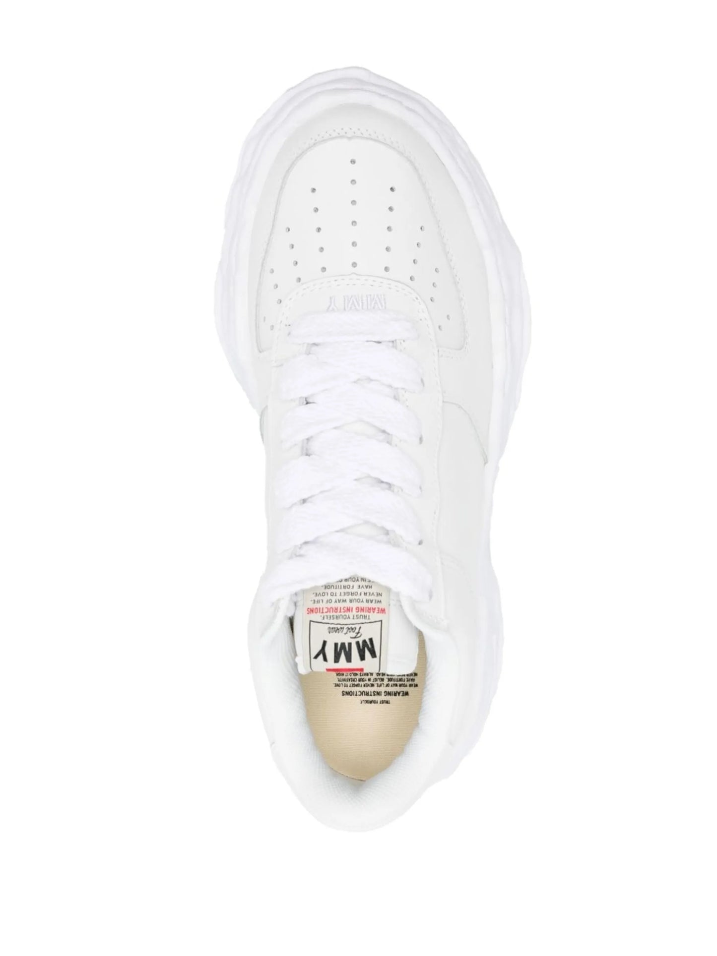 perforated-detail low-top sneakers