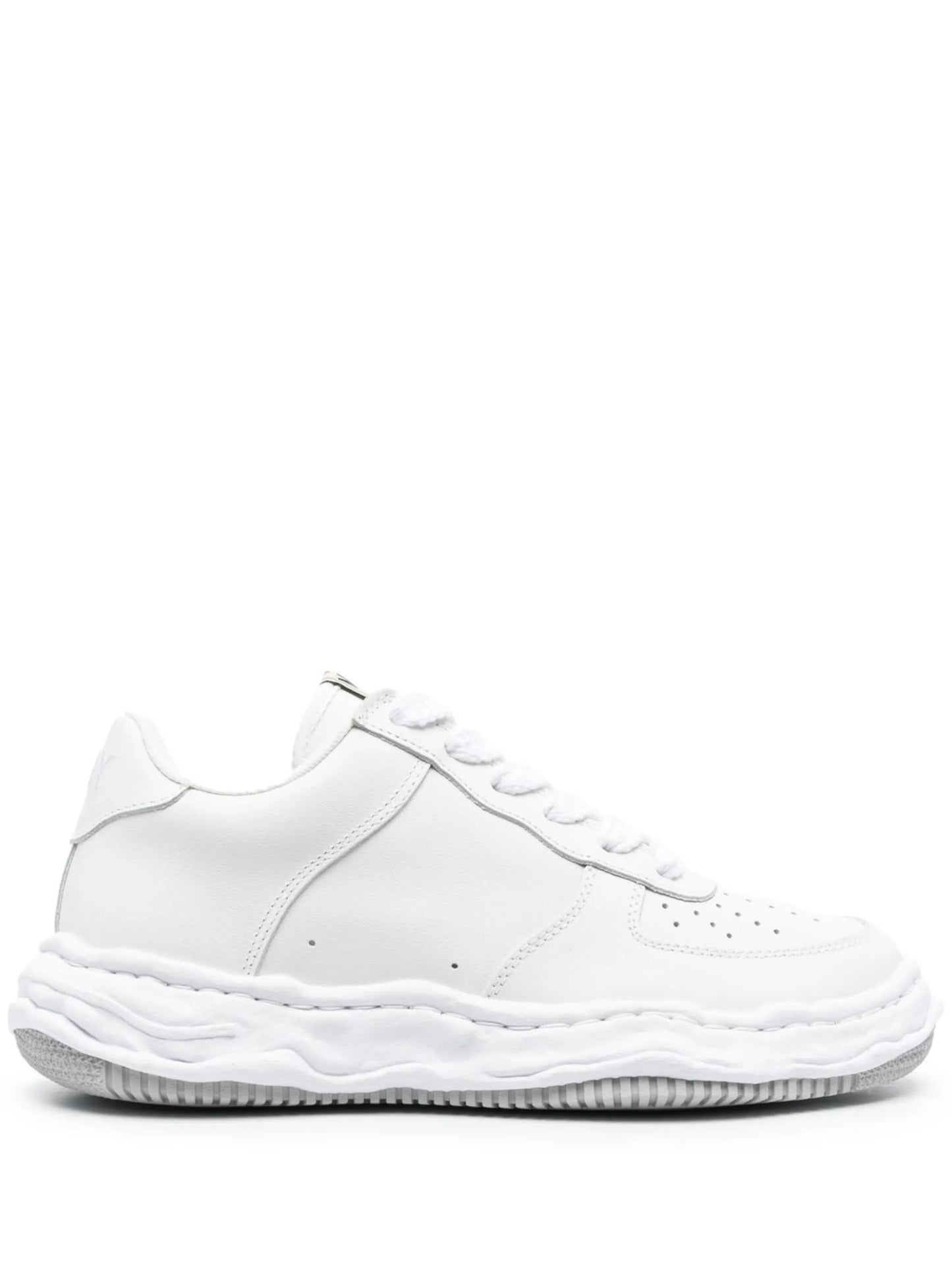 perforated-detail low-top sneakers