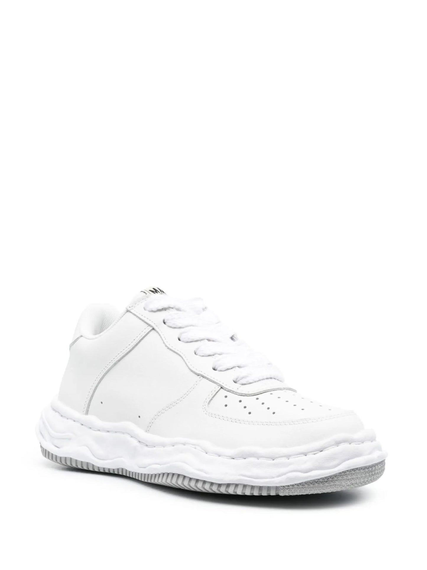 perforated-detail low-top sneakers
