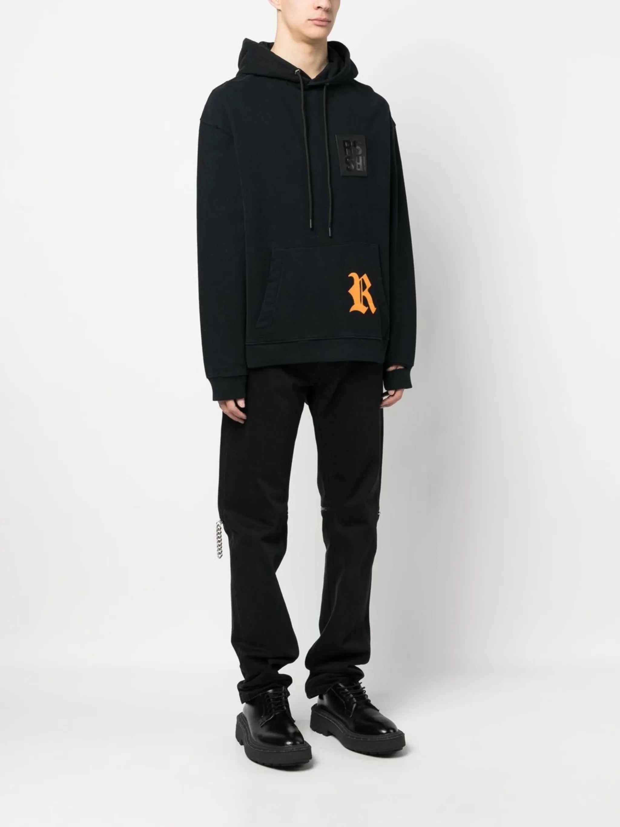 logo patch hoodie