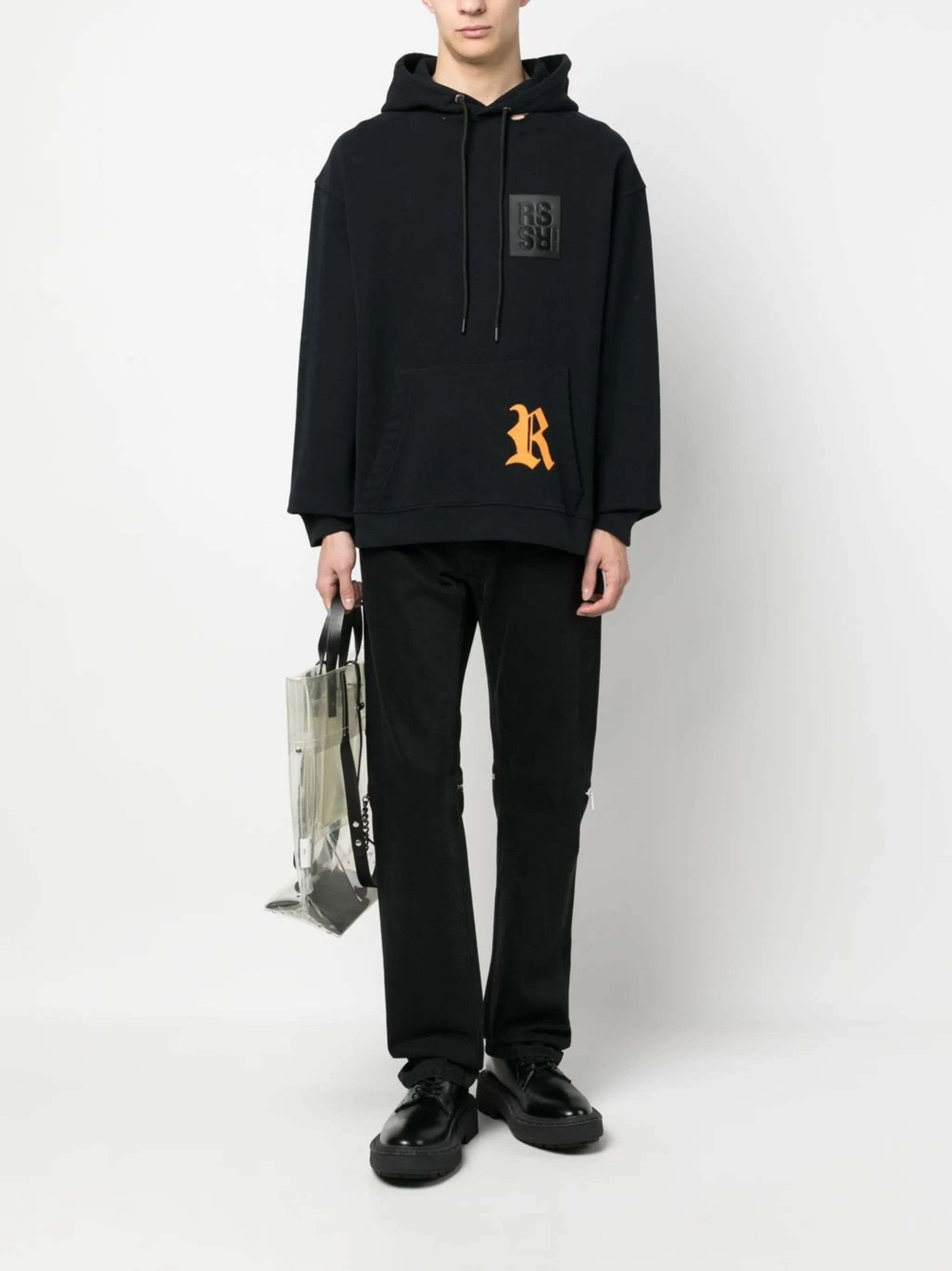 logo patch hoodie