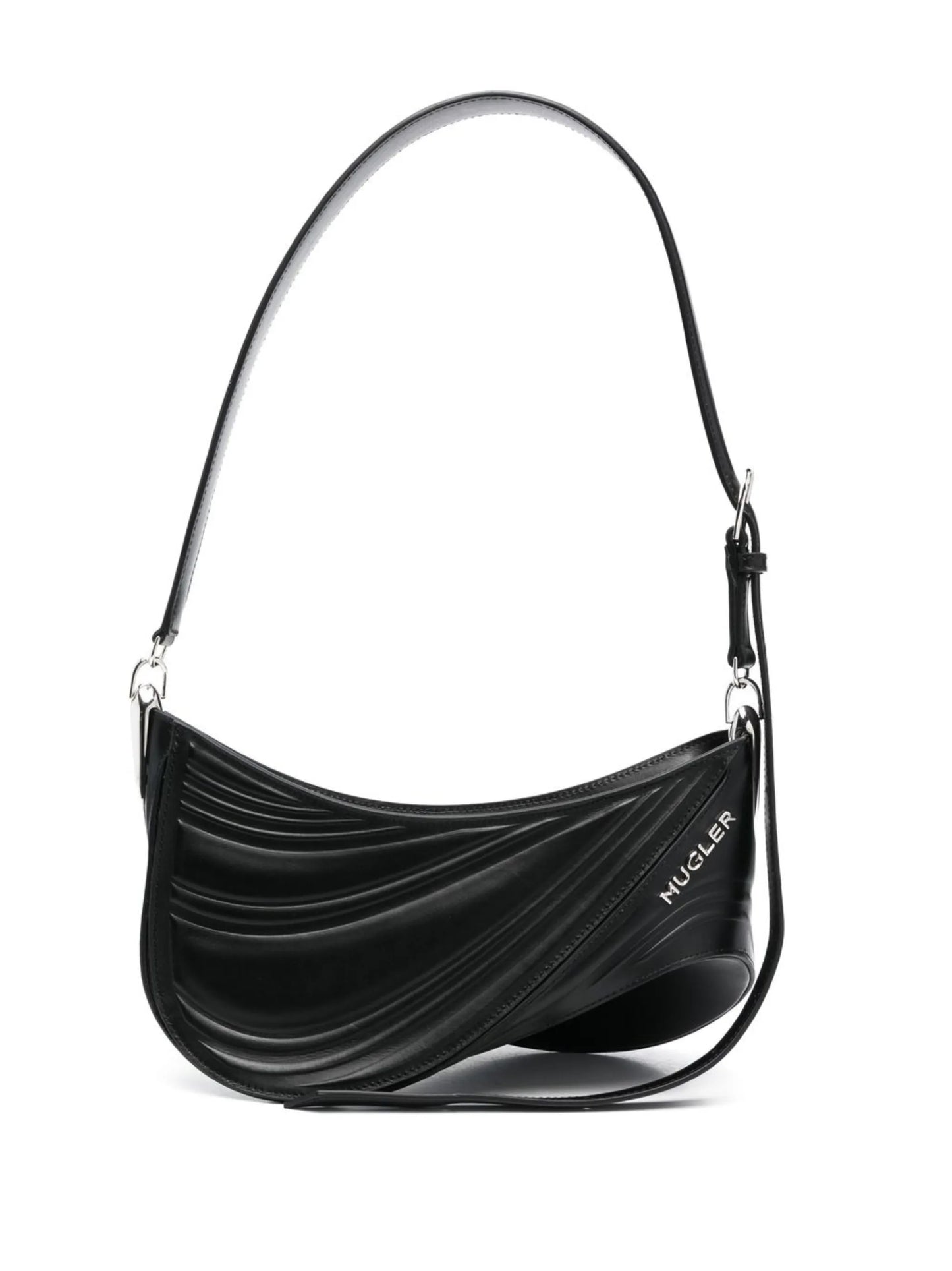 Medium Spiral Curve 01 embossed crossbody bag