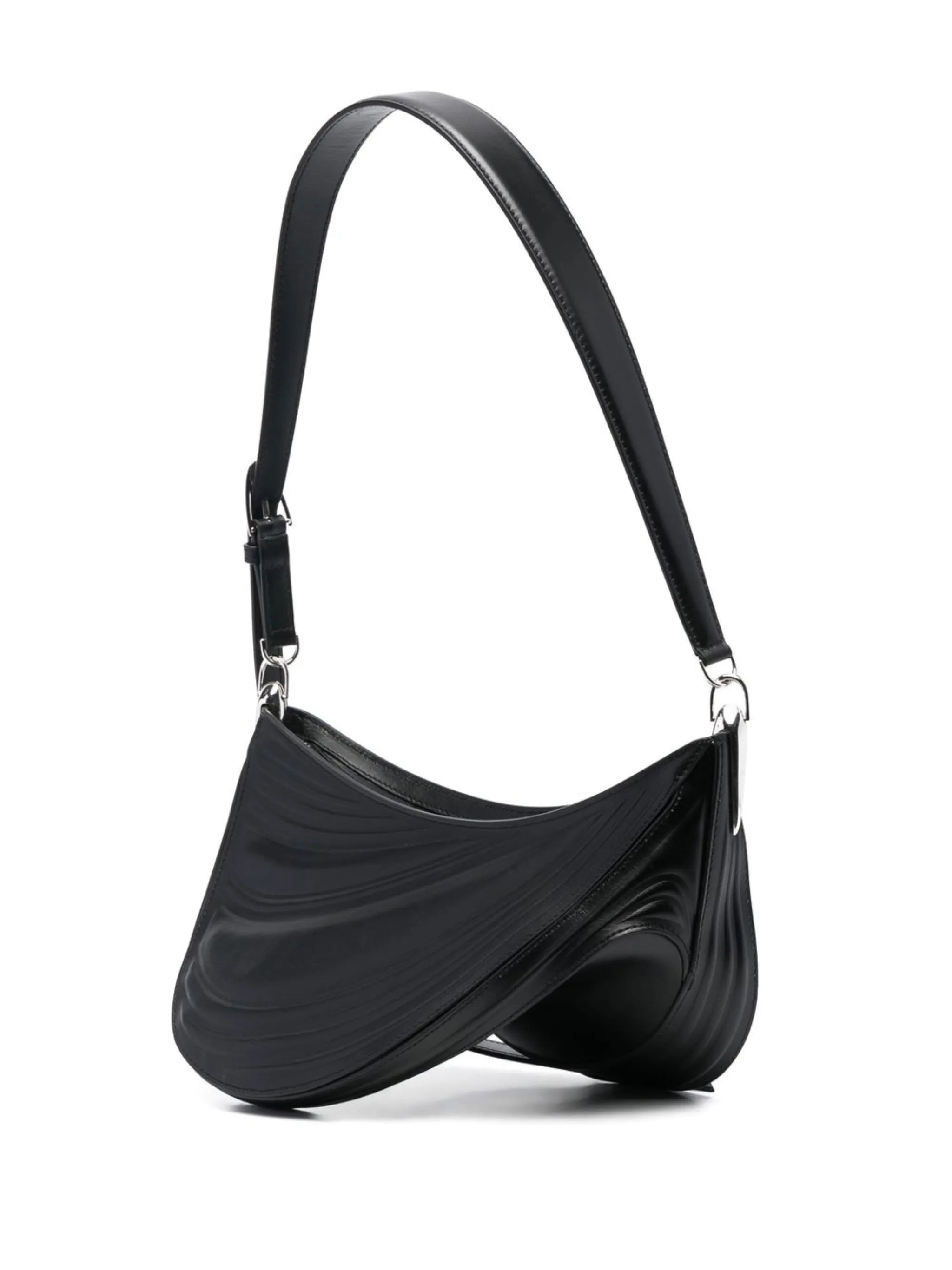Medium Spiral Curve 01 embossed crossbody bag
