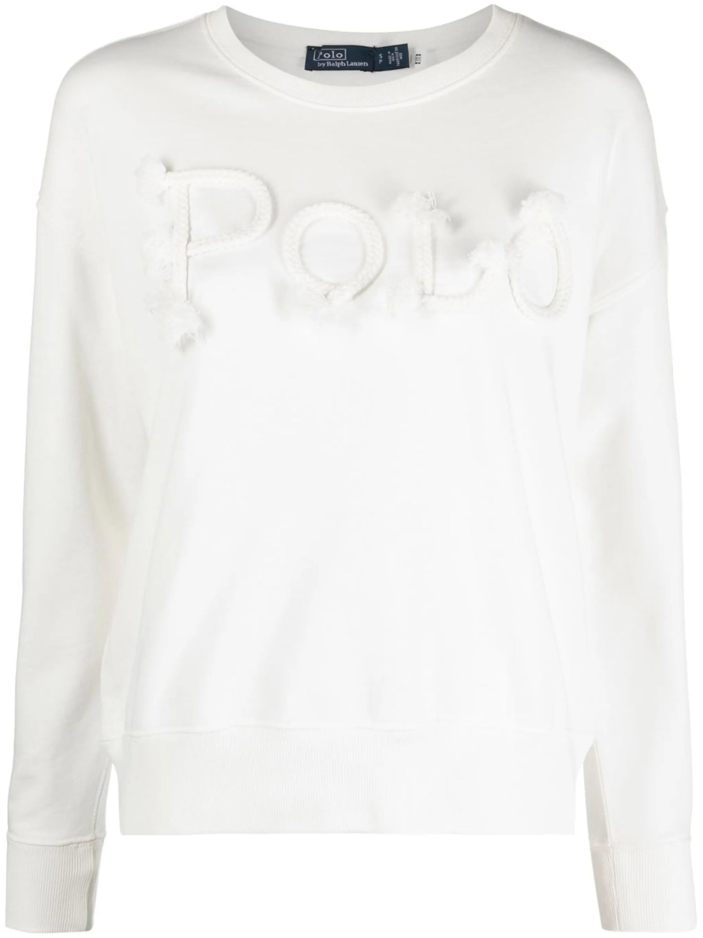 raised-logo cotton sweatshirt