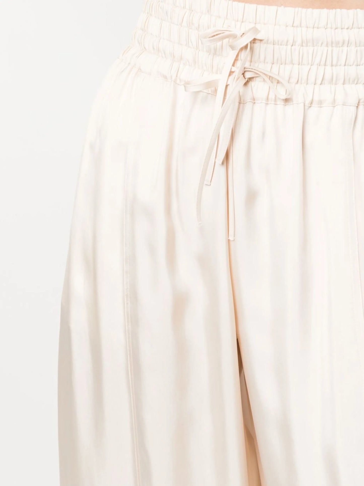 pressed-crease palazzo pants