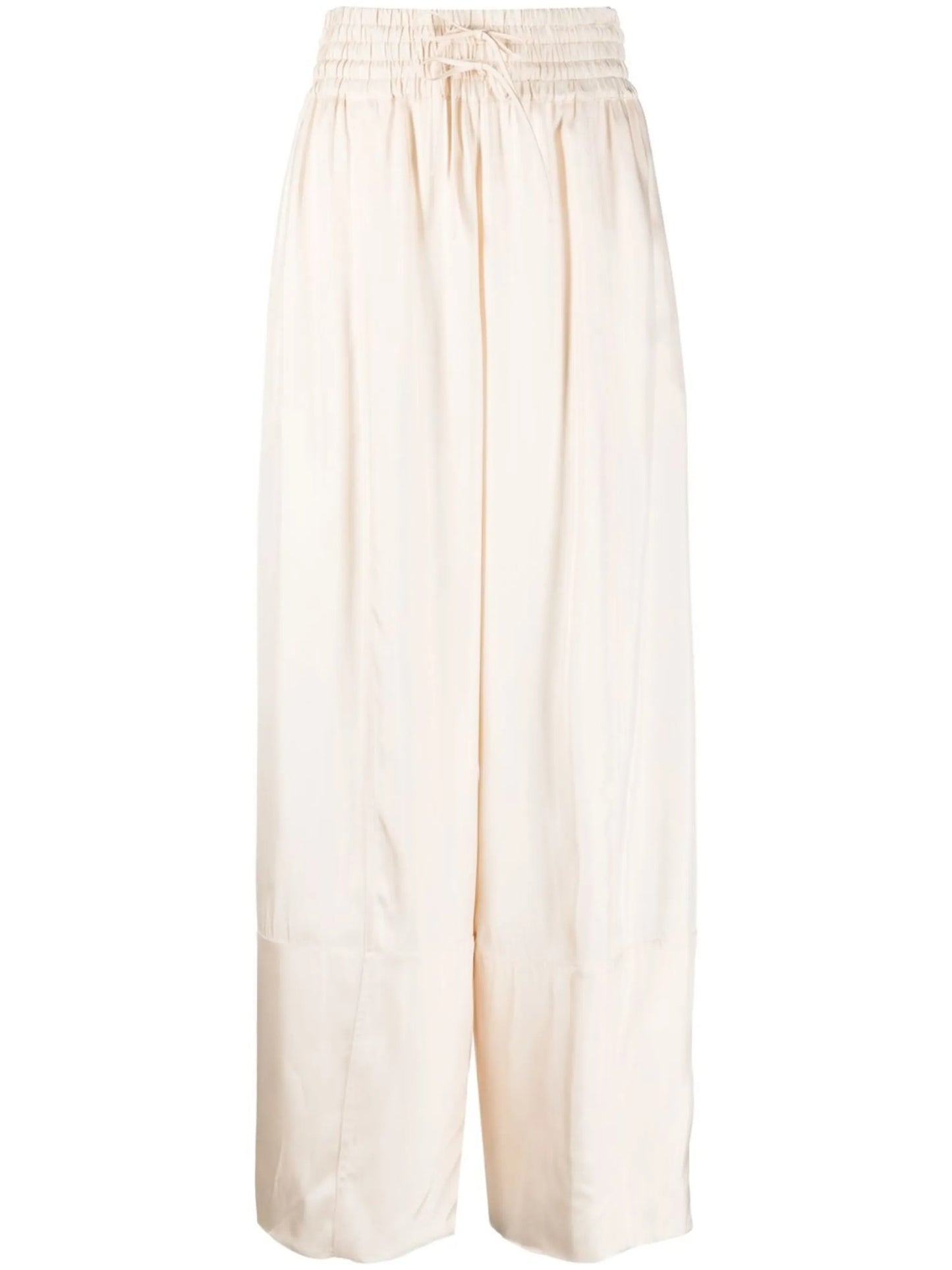 pressed-crease palazzo pants