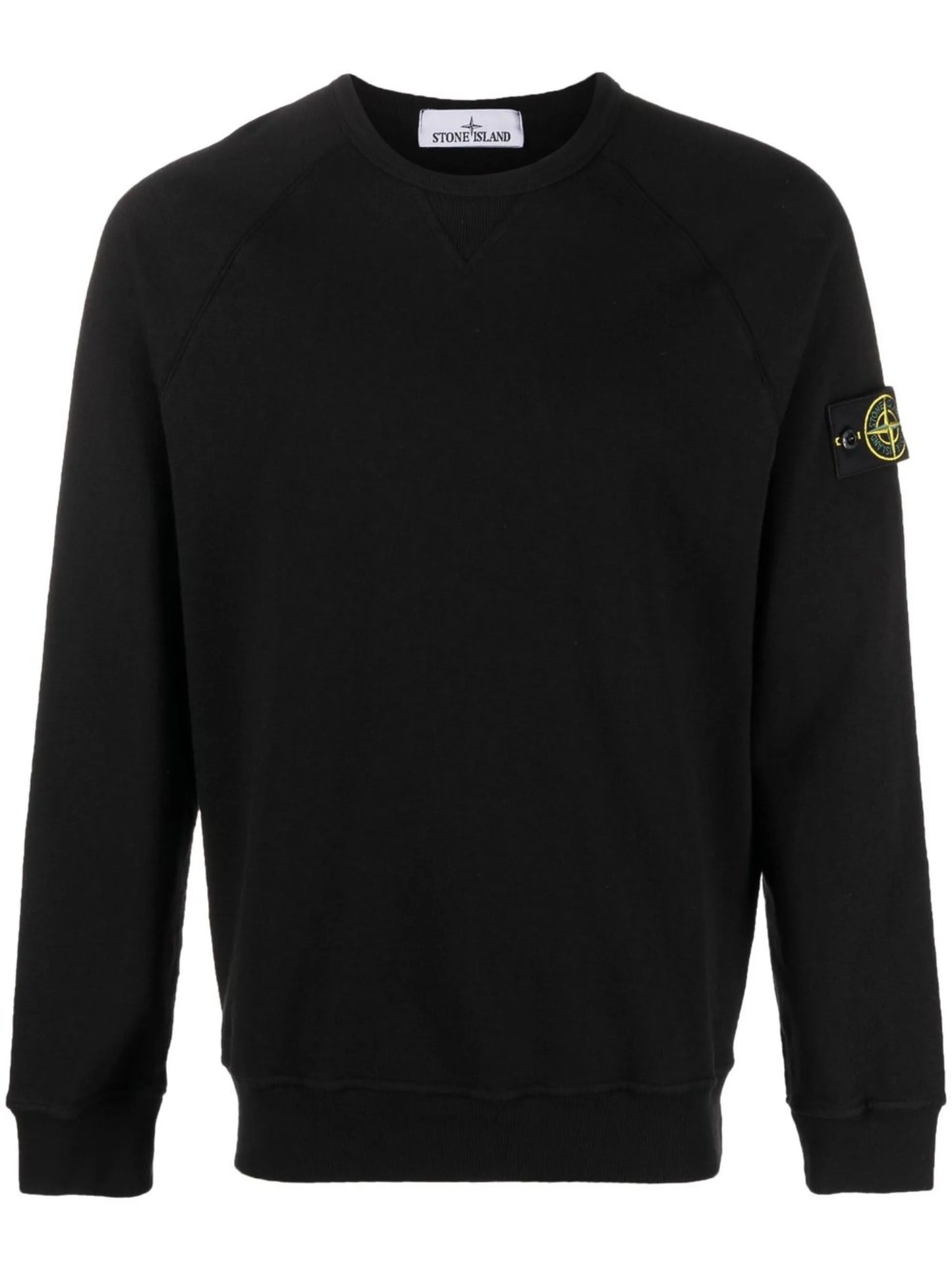logo-patch crew neck sweatshirt