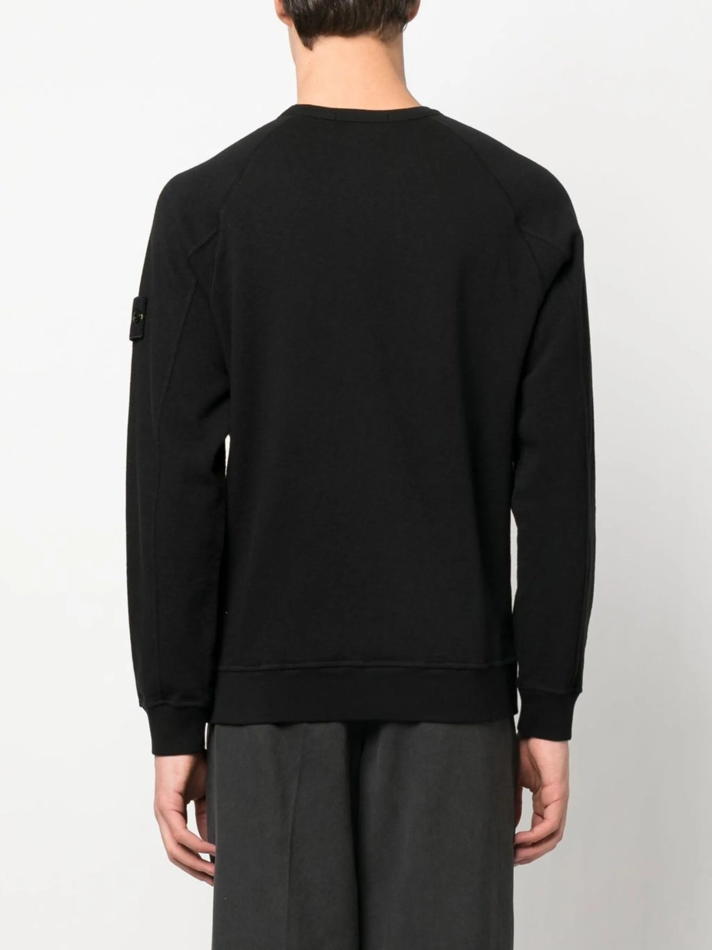 logo-patch crew neck sweatshirt