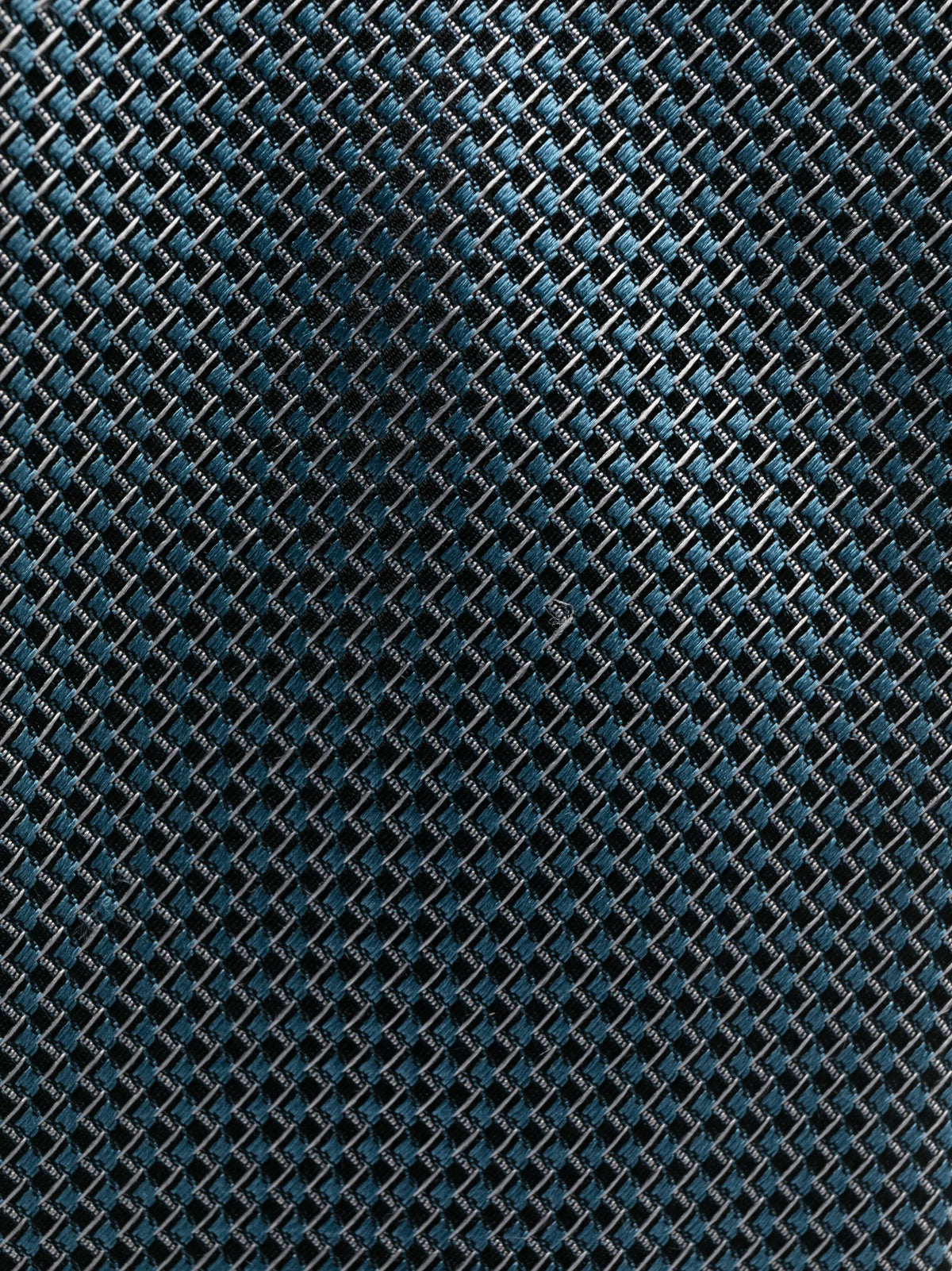 check-pattern silk tie