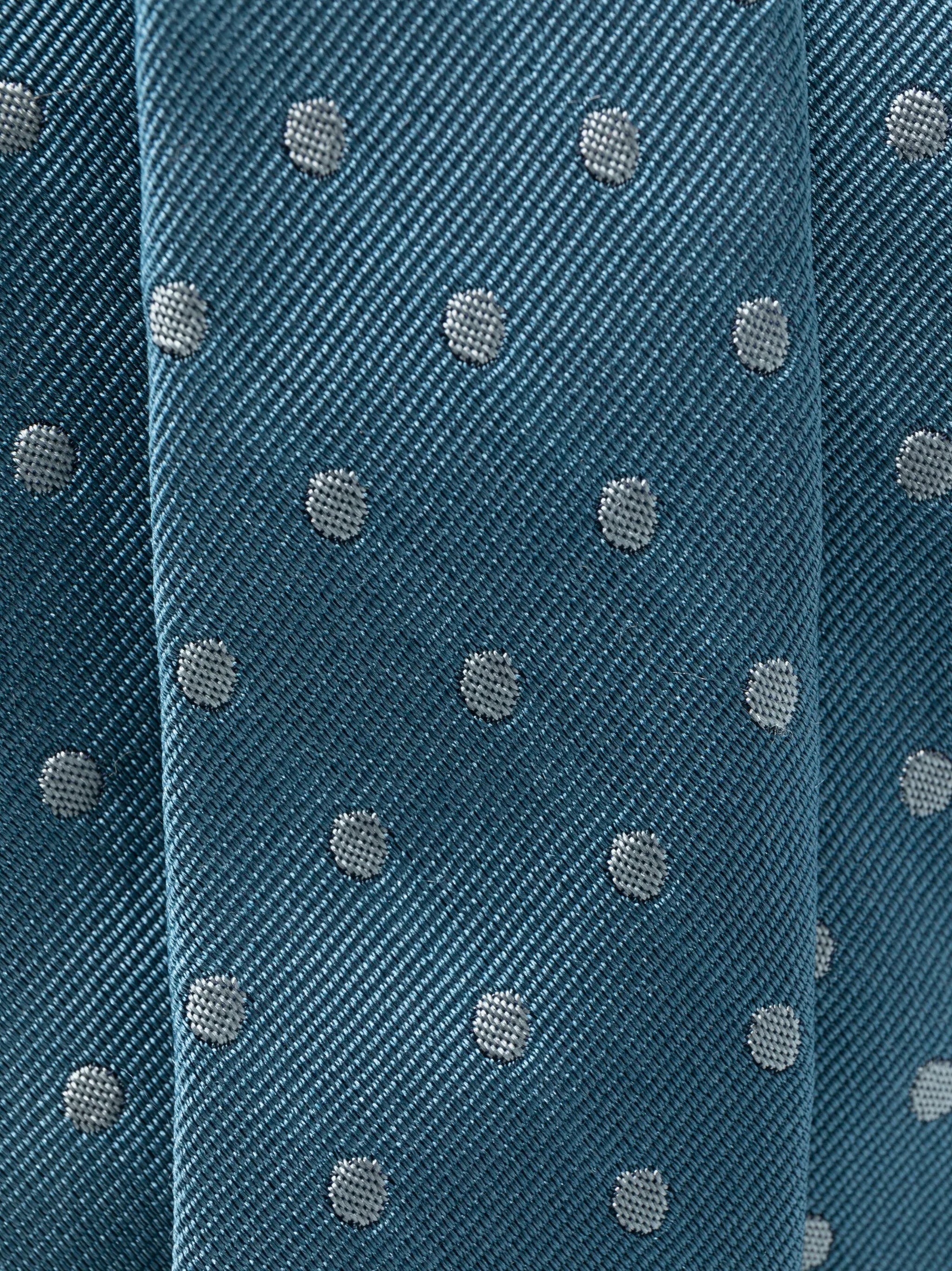 polka dot-print silk tie