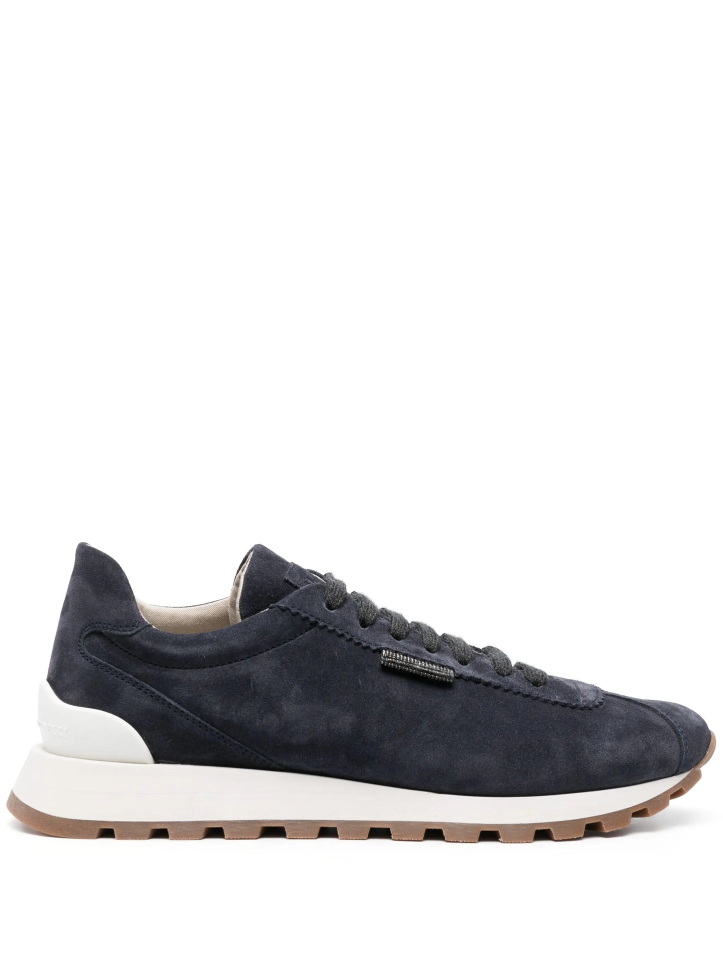lace-up suede sneakers
