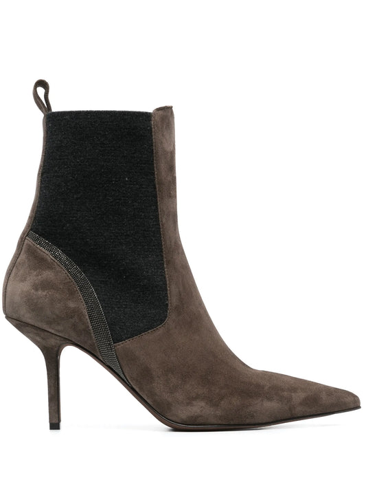 Monili-embellished 90mm ankle boots