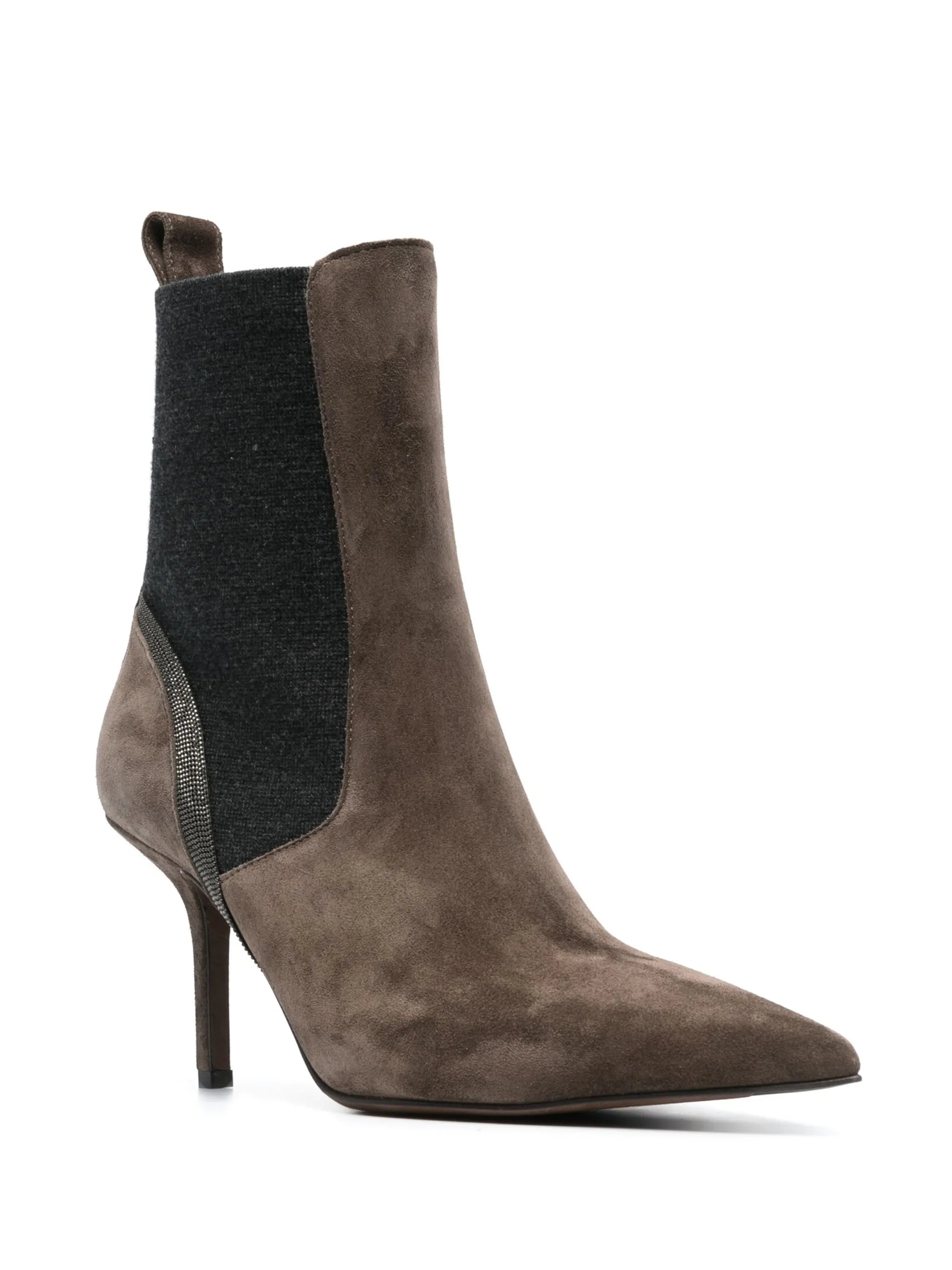 Monili-embellished 90mm ankle boots