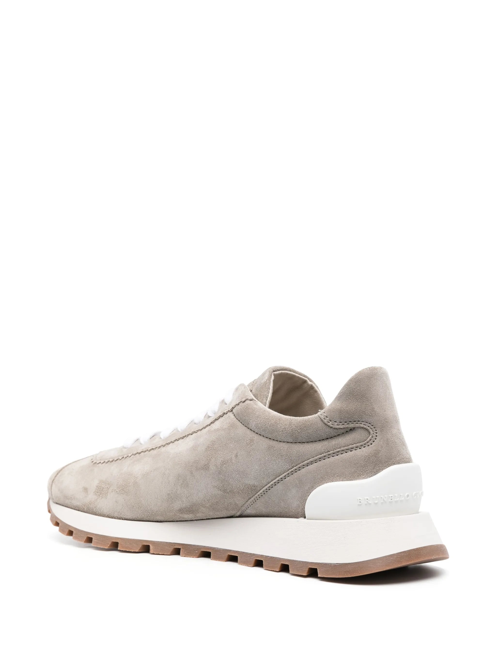 lace-up suede sneakers