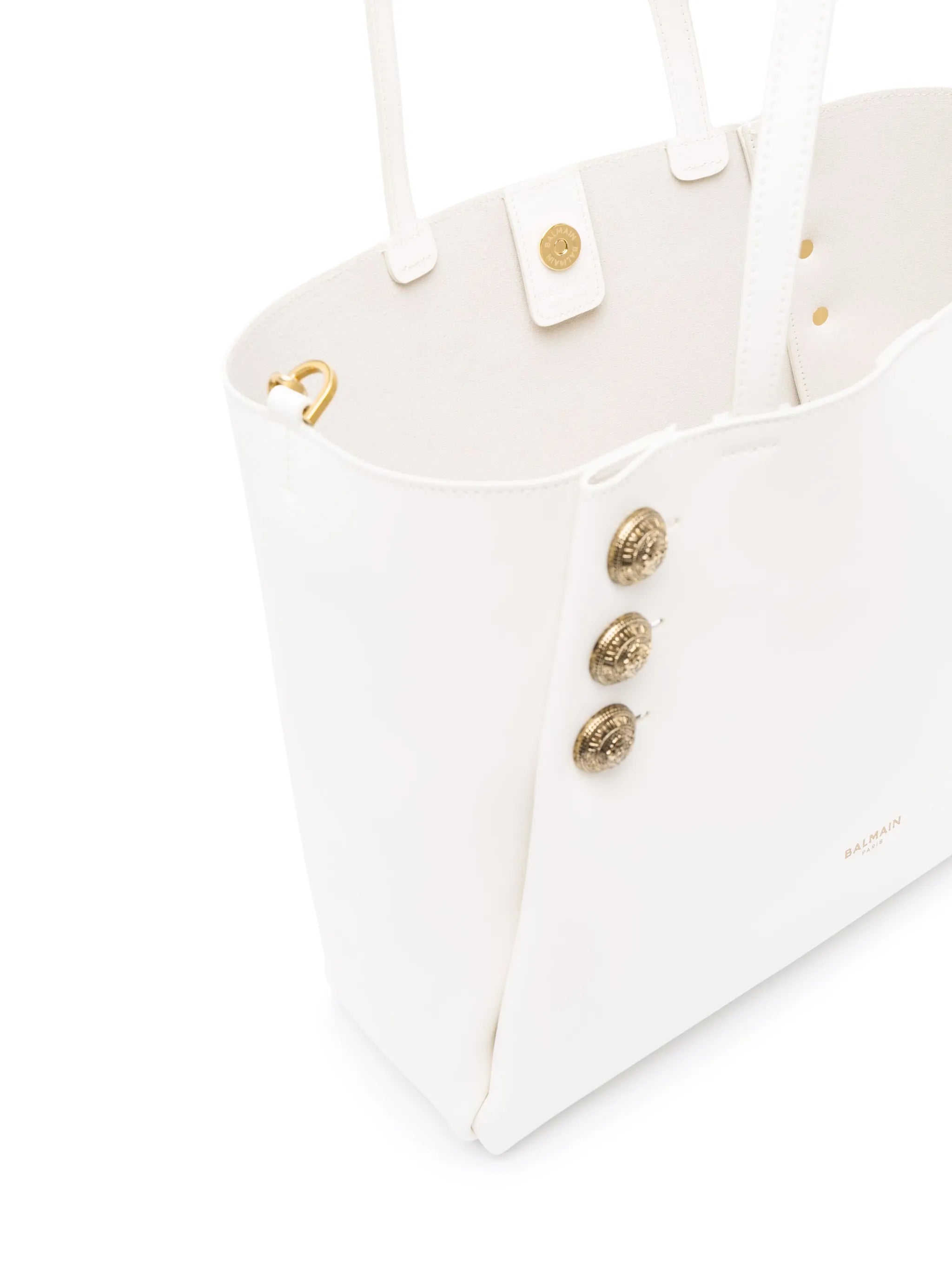 Emblème leather tote bag