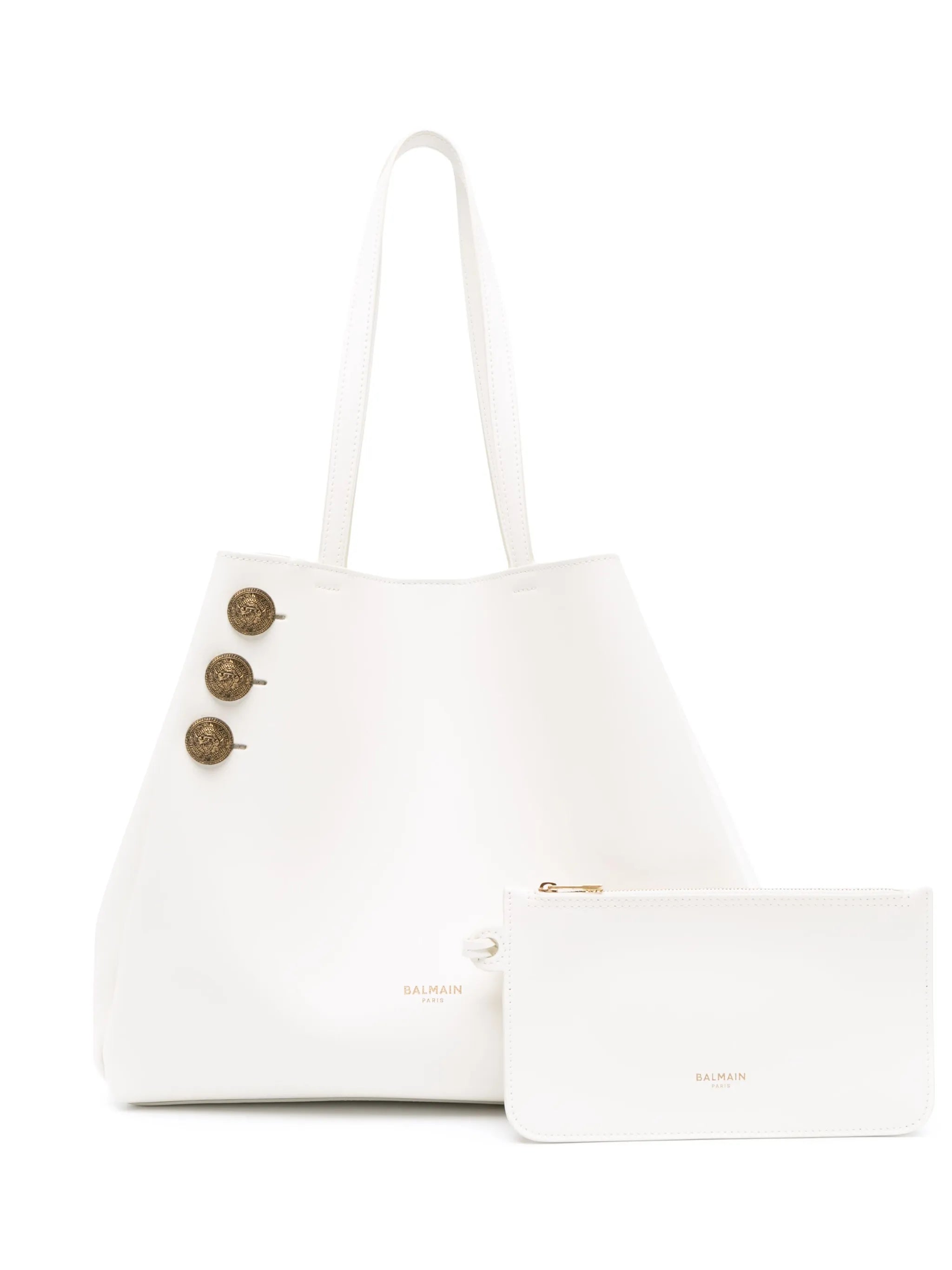 Emblème leather tote bag