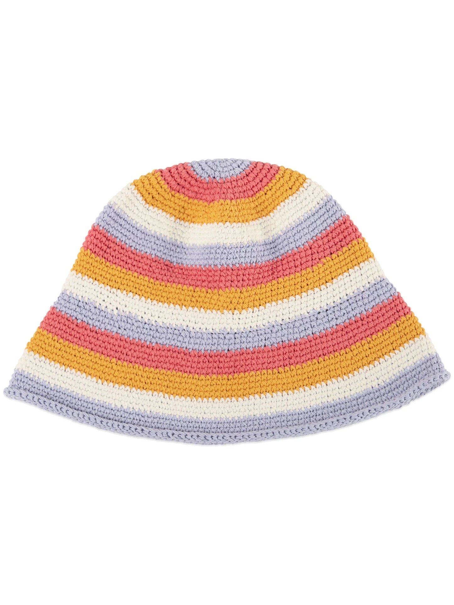 stripe-pattern bucket hat