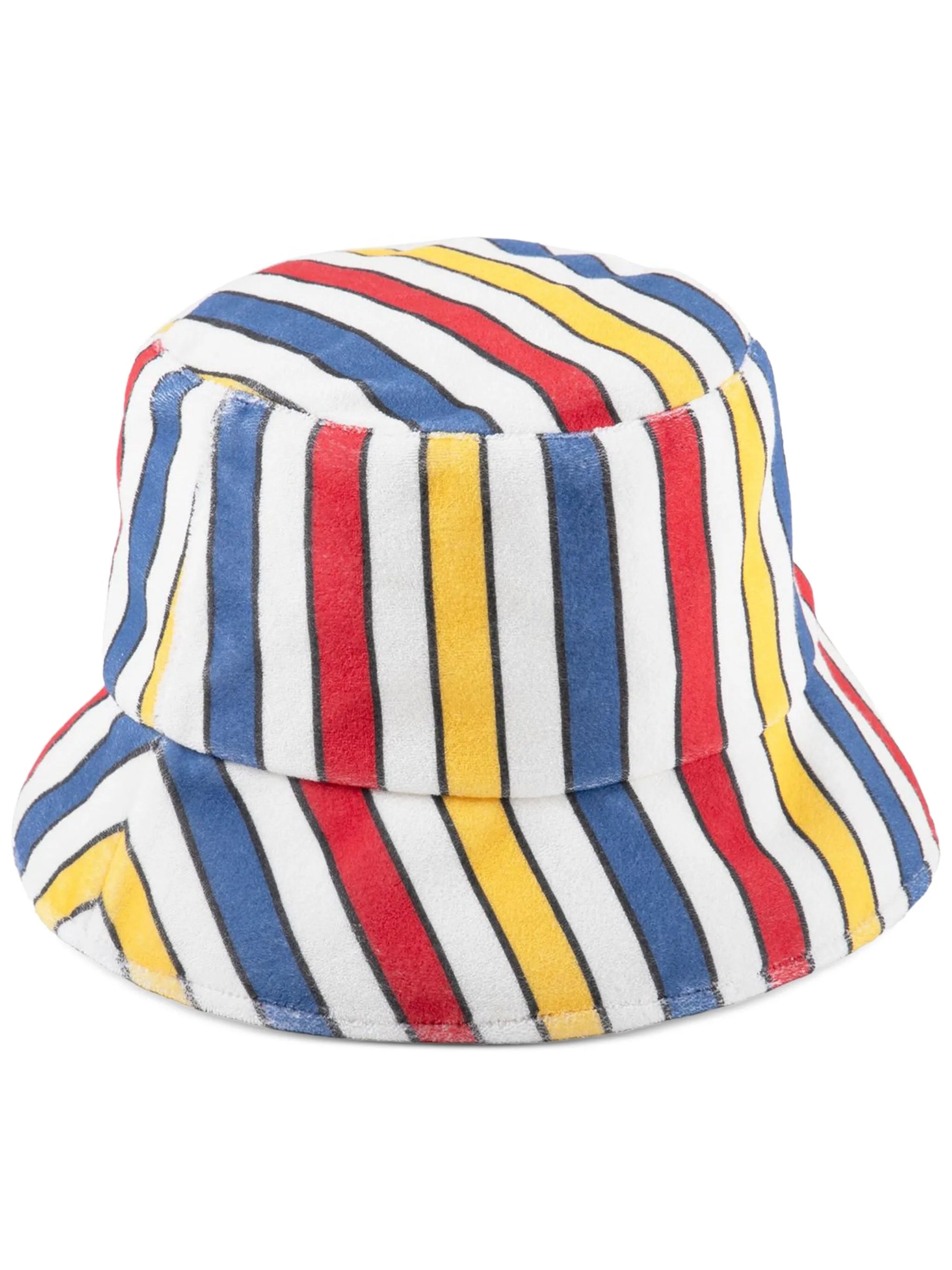 stripe-pattern bucket hat