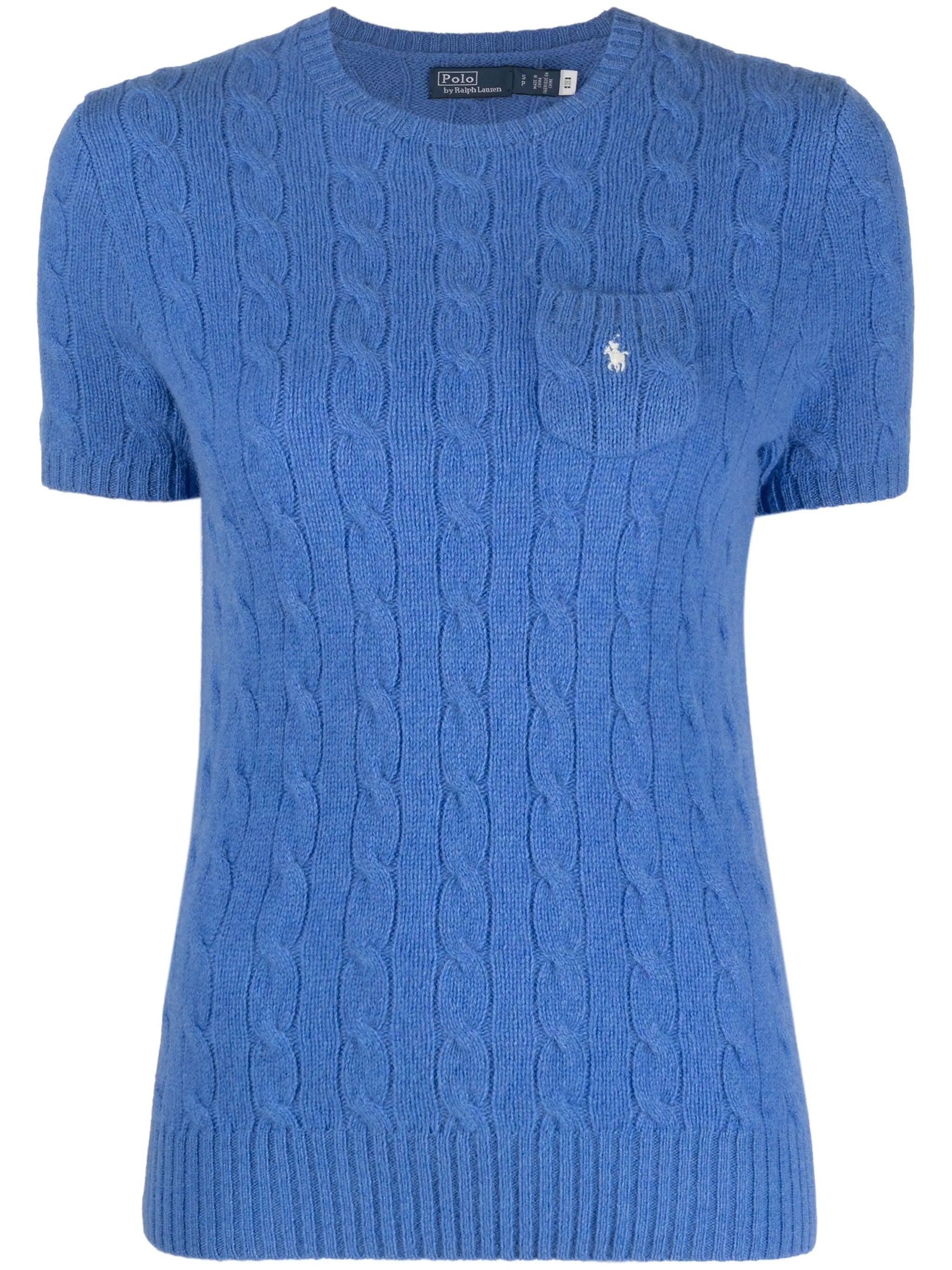 Polo Pony cable-knit jumper