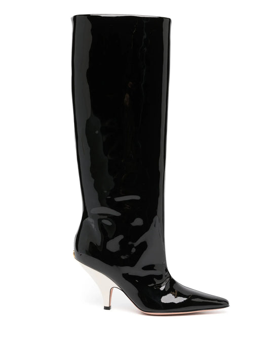 Kika 70mm leather knee boots