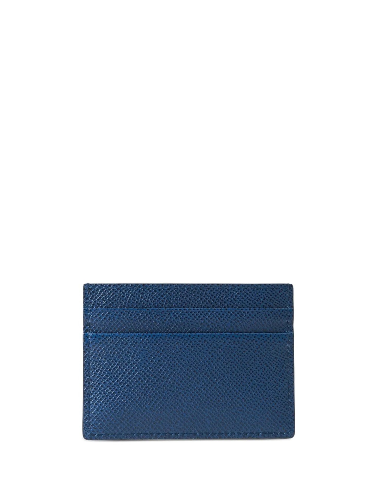 TB grained-leather card holder