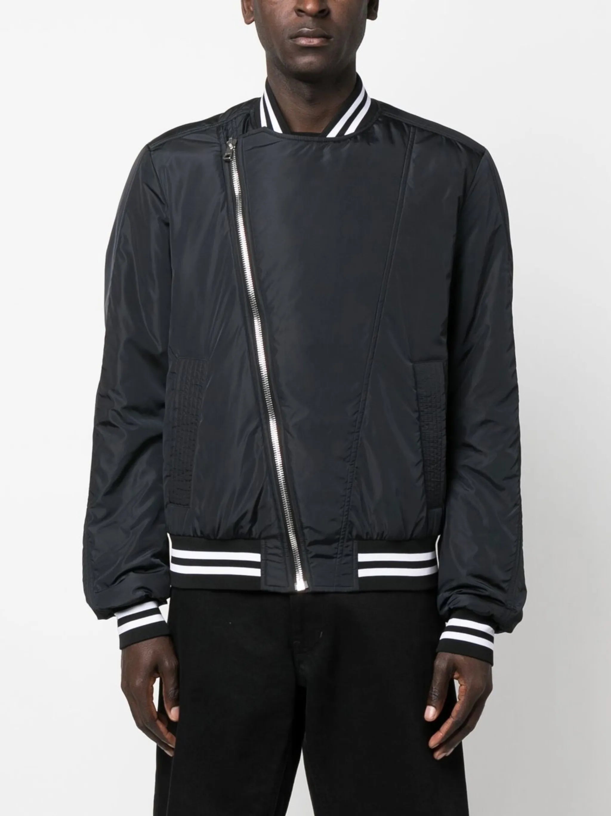 logo-print bomber jacket