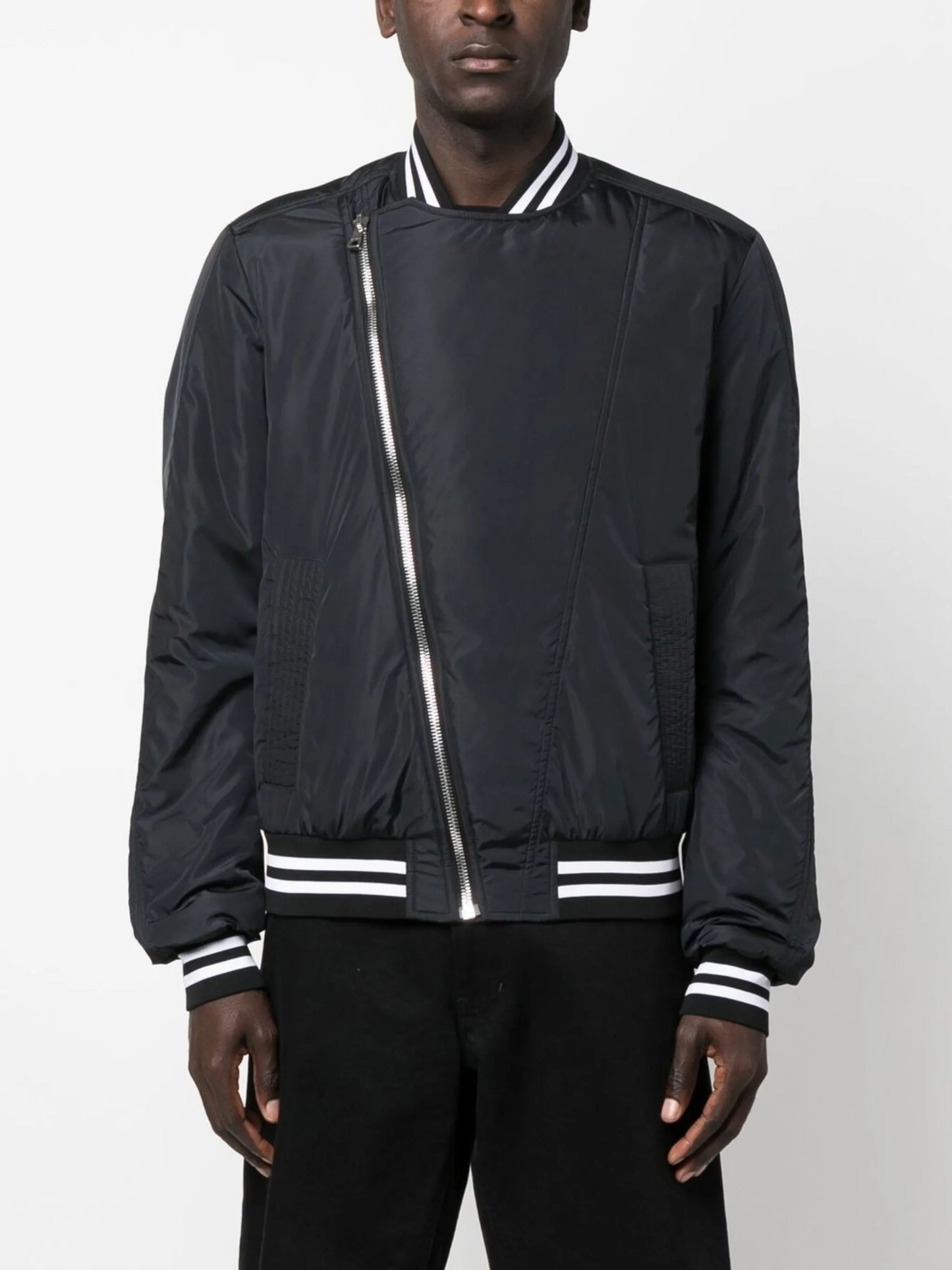 logo-print bomber jacket