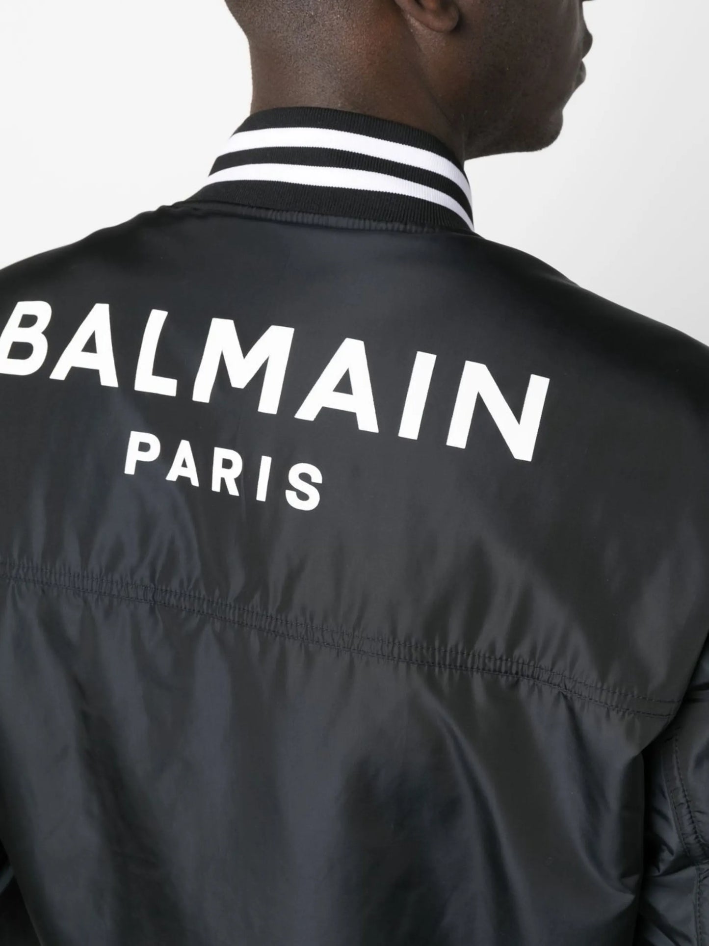 logo-print bomber jacket