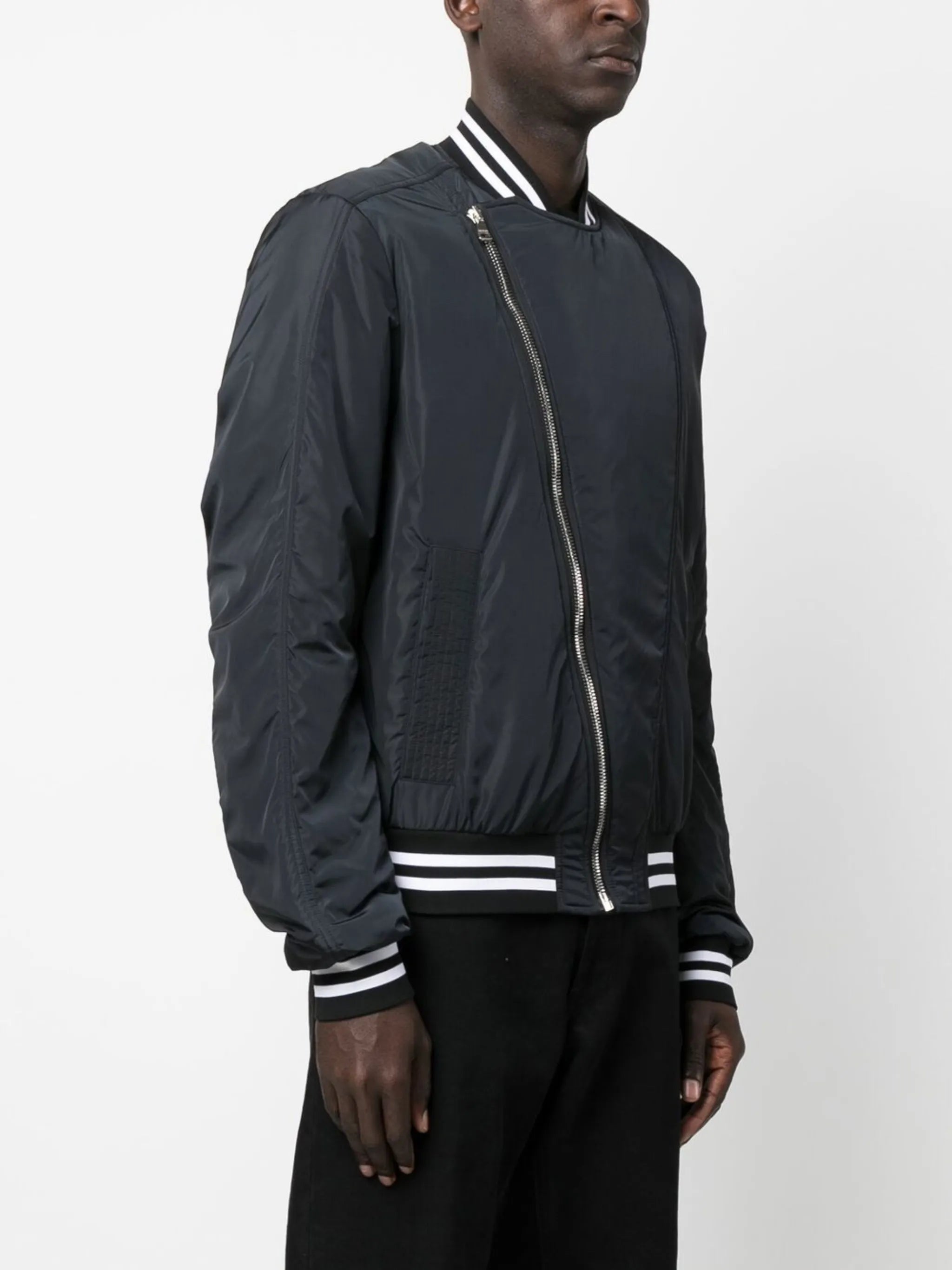 logo-print bomber jacket