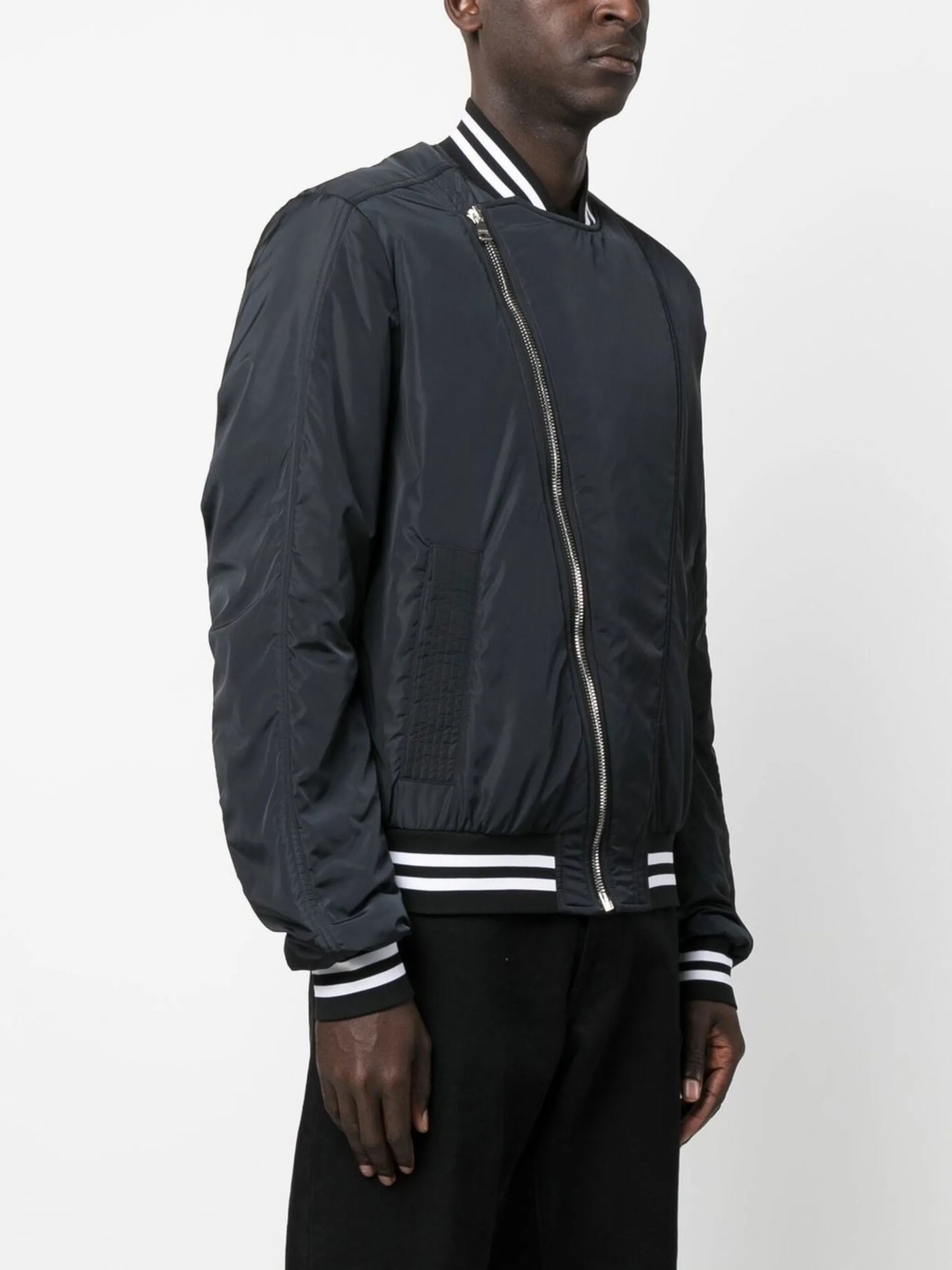 logo-print bomber jacket