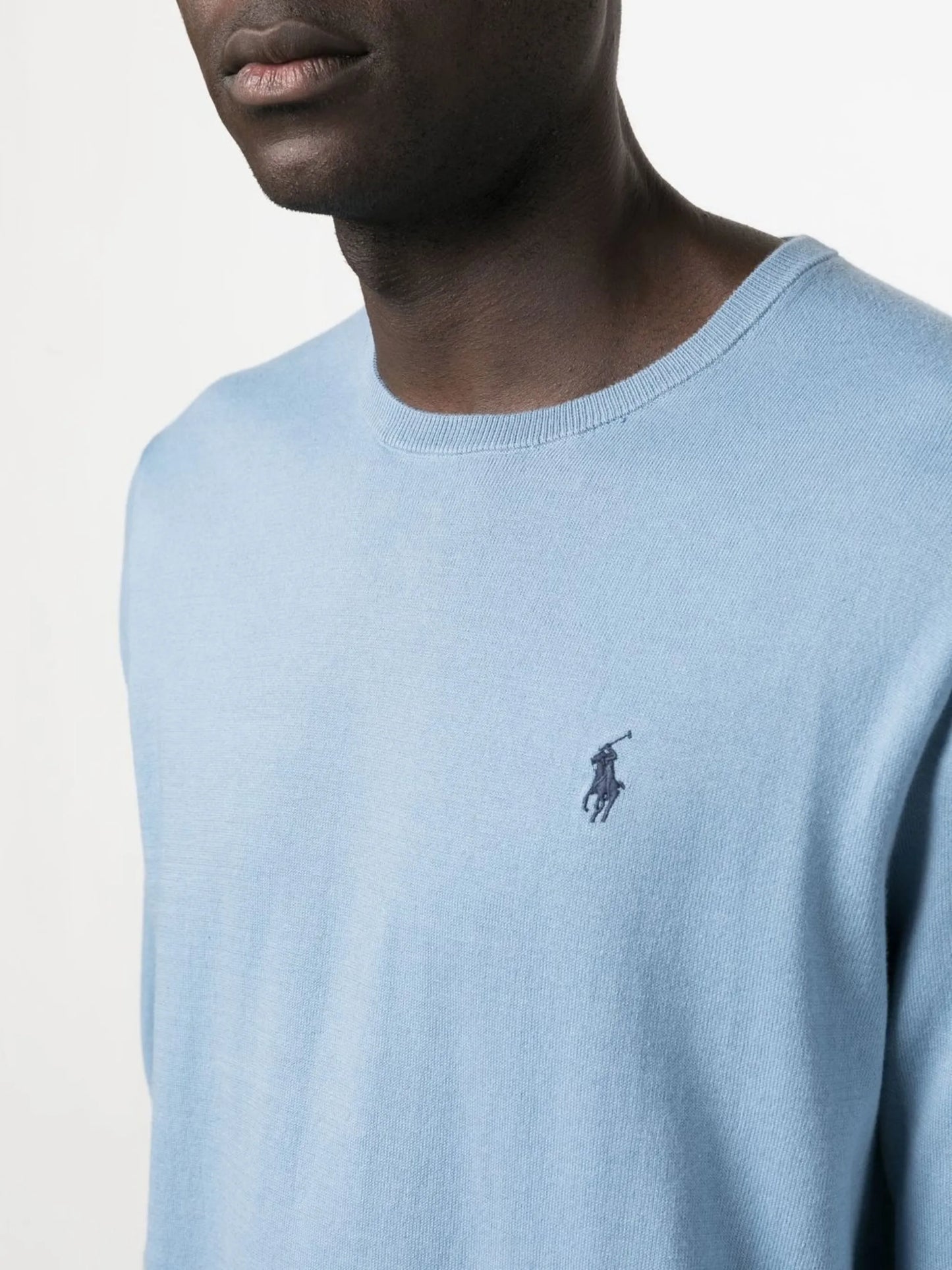 embroidered logo sweater